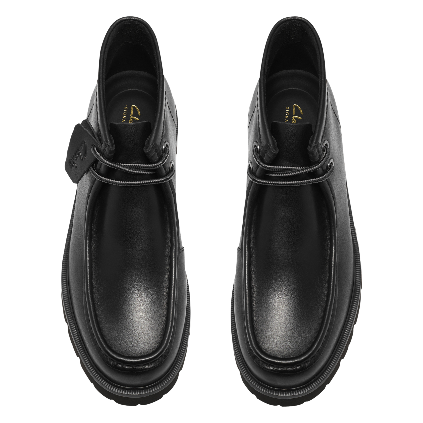 Bottines à lacets en cuir CLARKS Noir