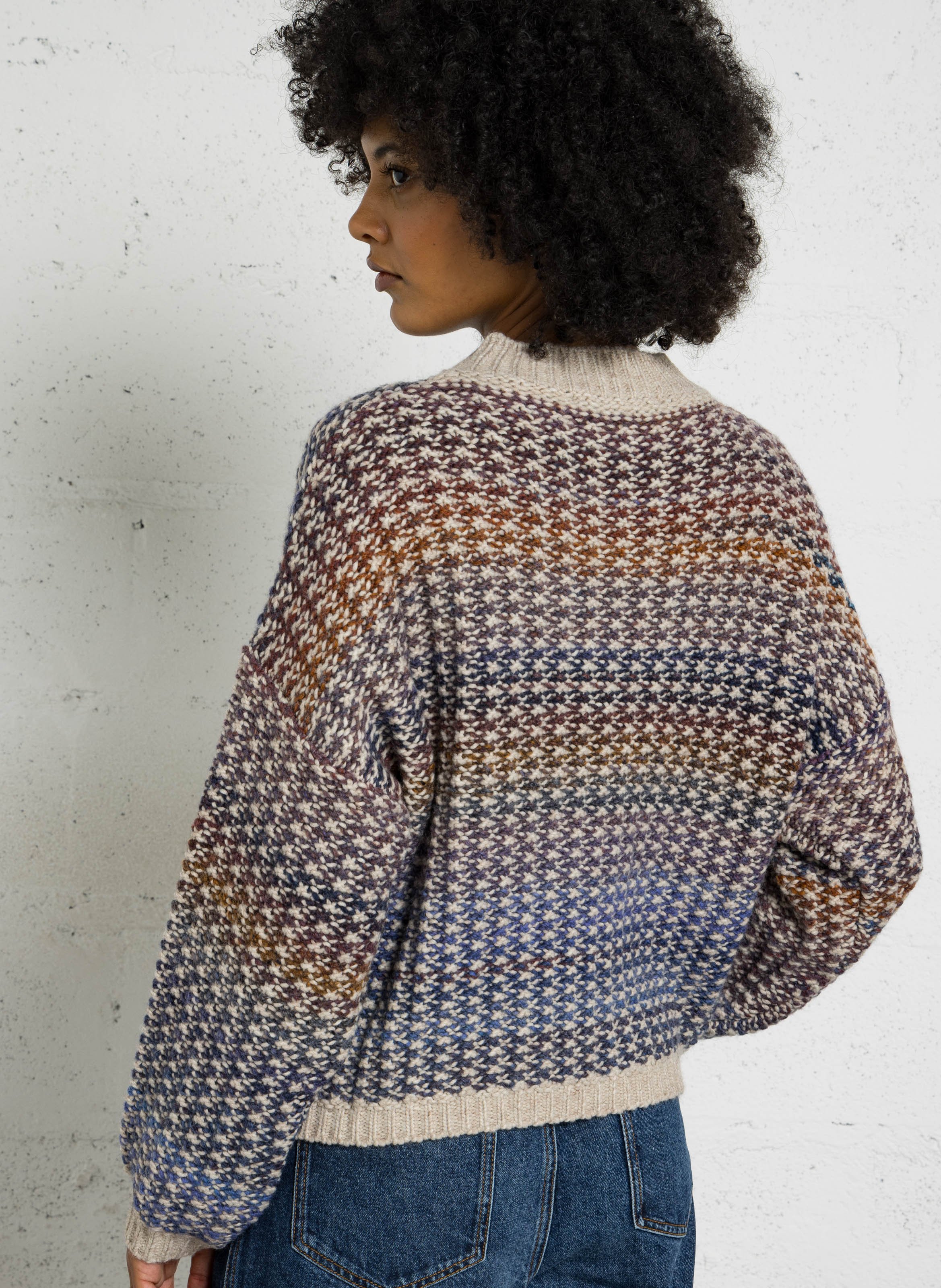Loose-fit wool-blend sweater TINSELS Multicolored