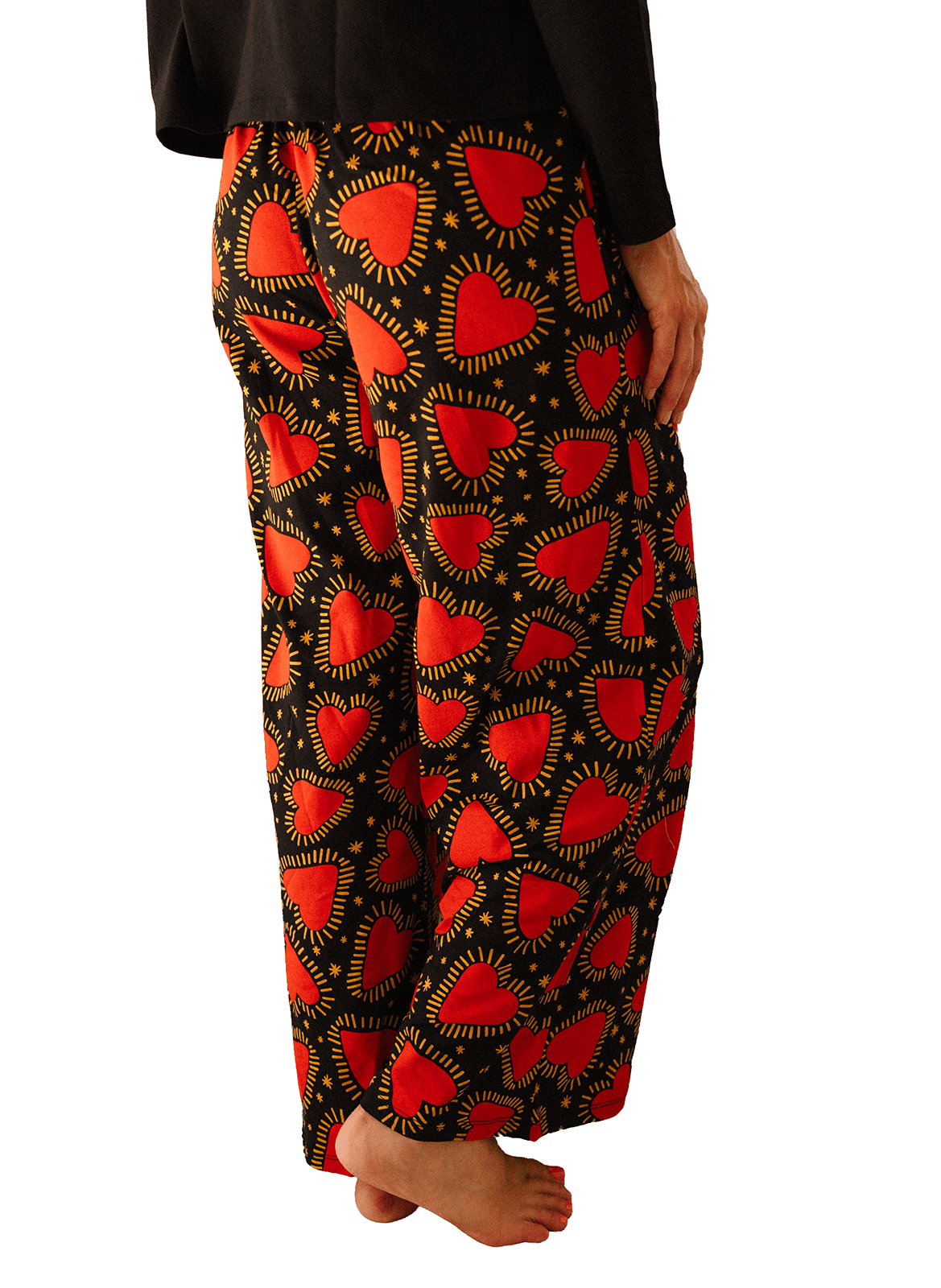 Ensemble de pyjama long ample imprimé WE ARE JOLIES Noir