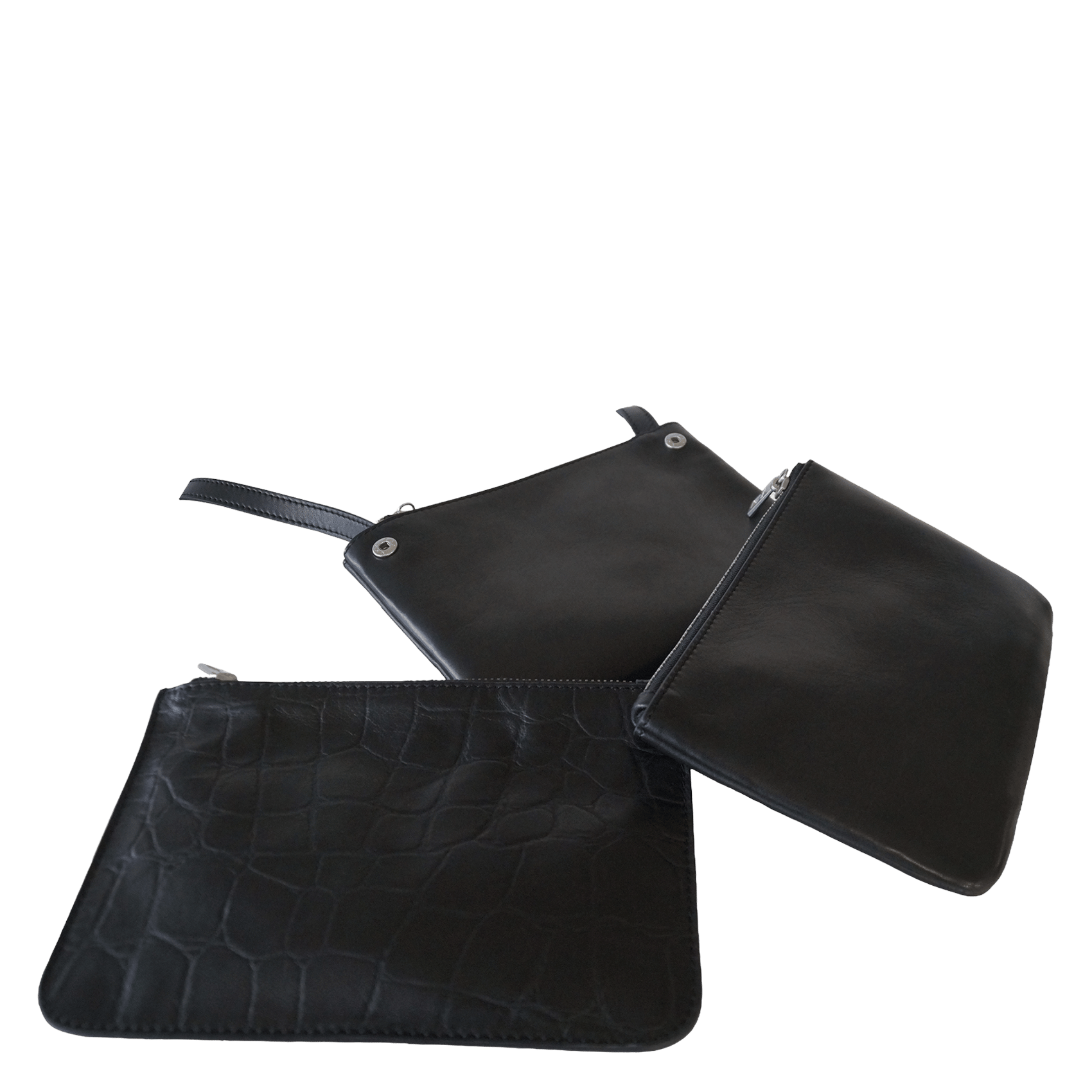 Bolso bandolera de piel IKKS Negro