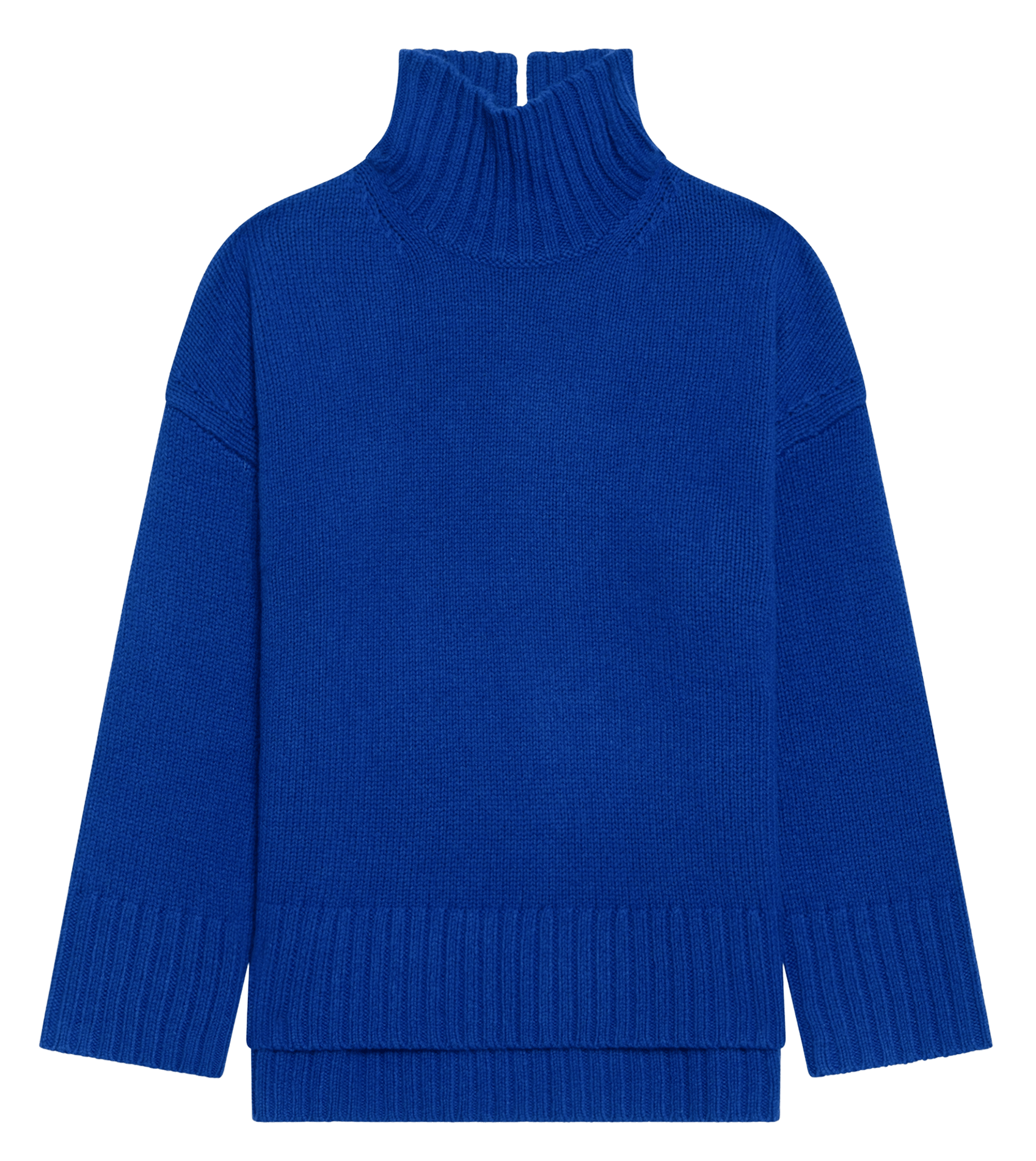 Weiter Pullover aus Wolle und Kaschmir mit Stehkragen ZADIG&VOLTAIRE Blau
