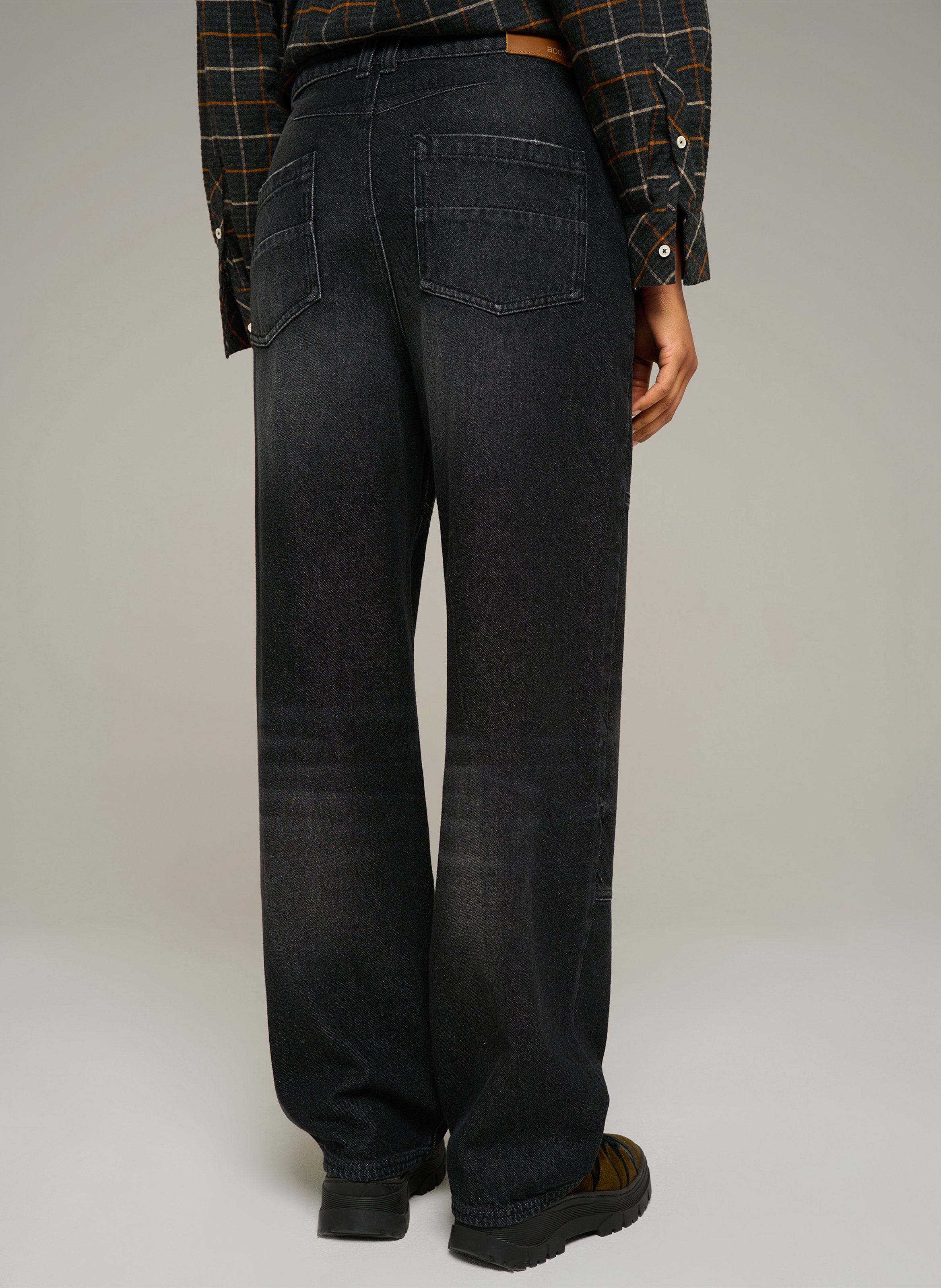 Straight Cut Jeans aus Baumwolle COTELAC ACOTE Schwarz