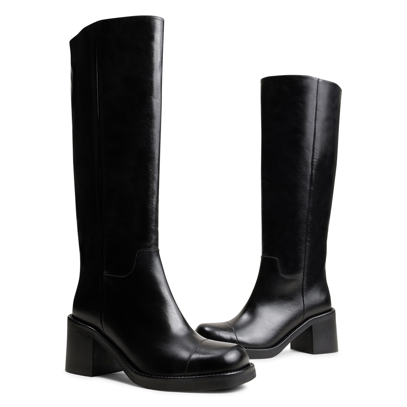 Bottes en cuir JONAK Noir