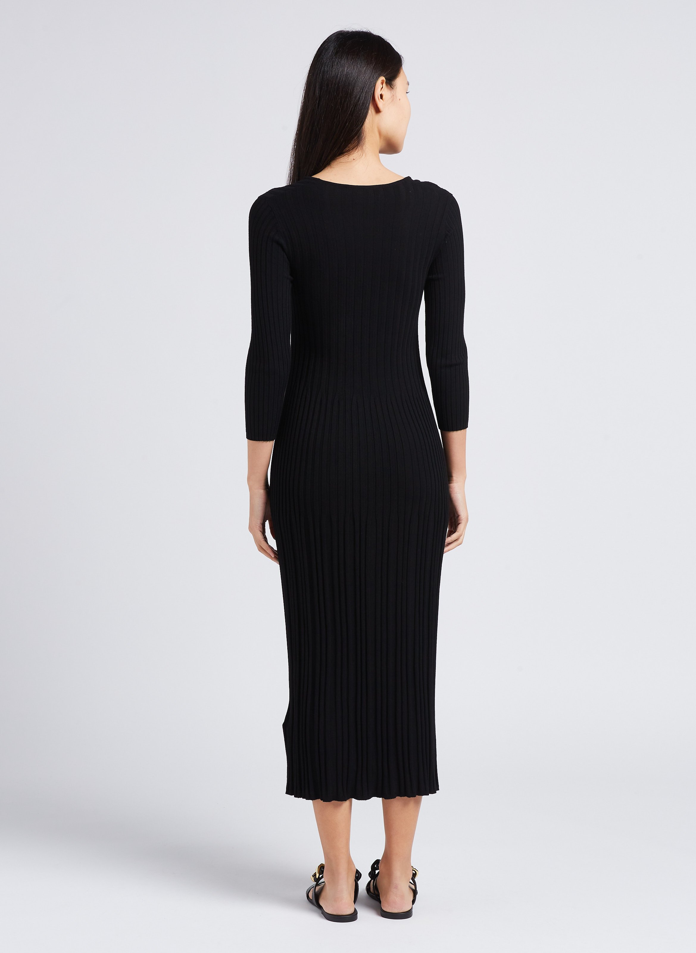 Robe longue col rond MAX MARA WEEK END Noir