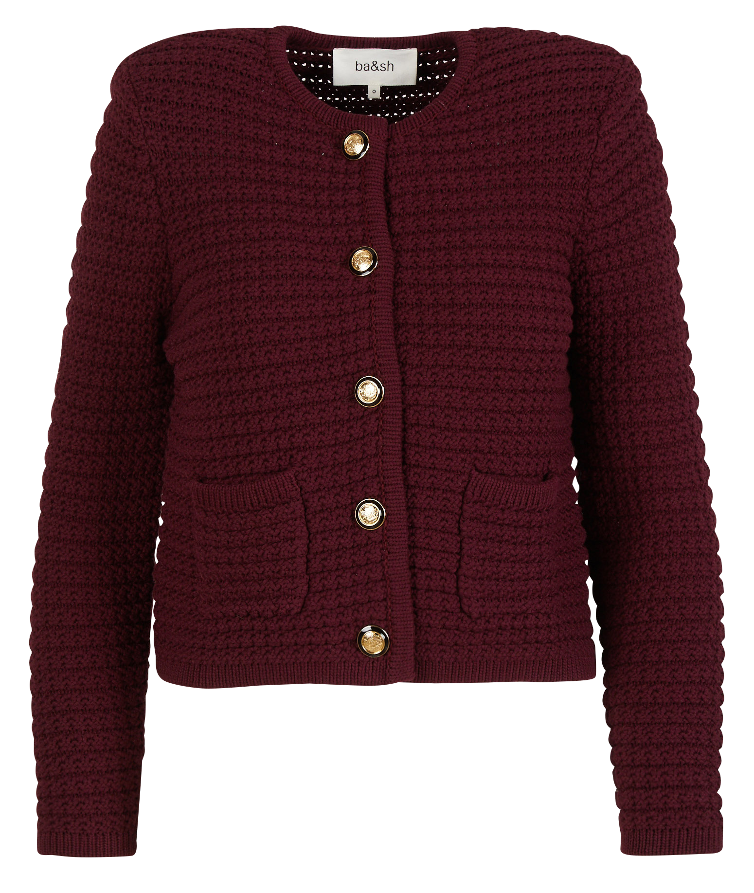 Vest met lange mouwen van gemengd katoen BA&SH Paars