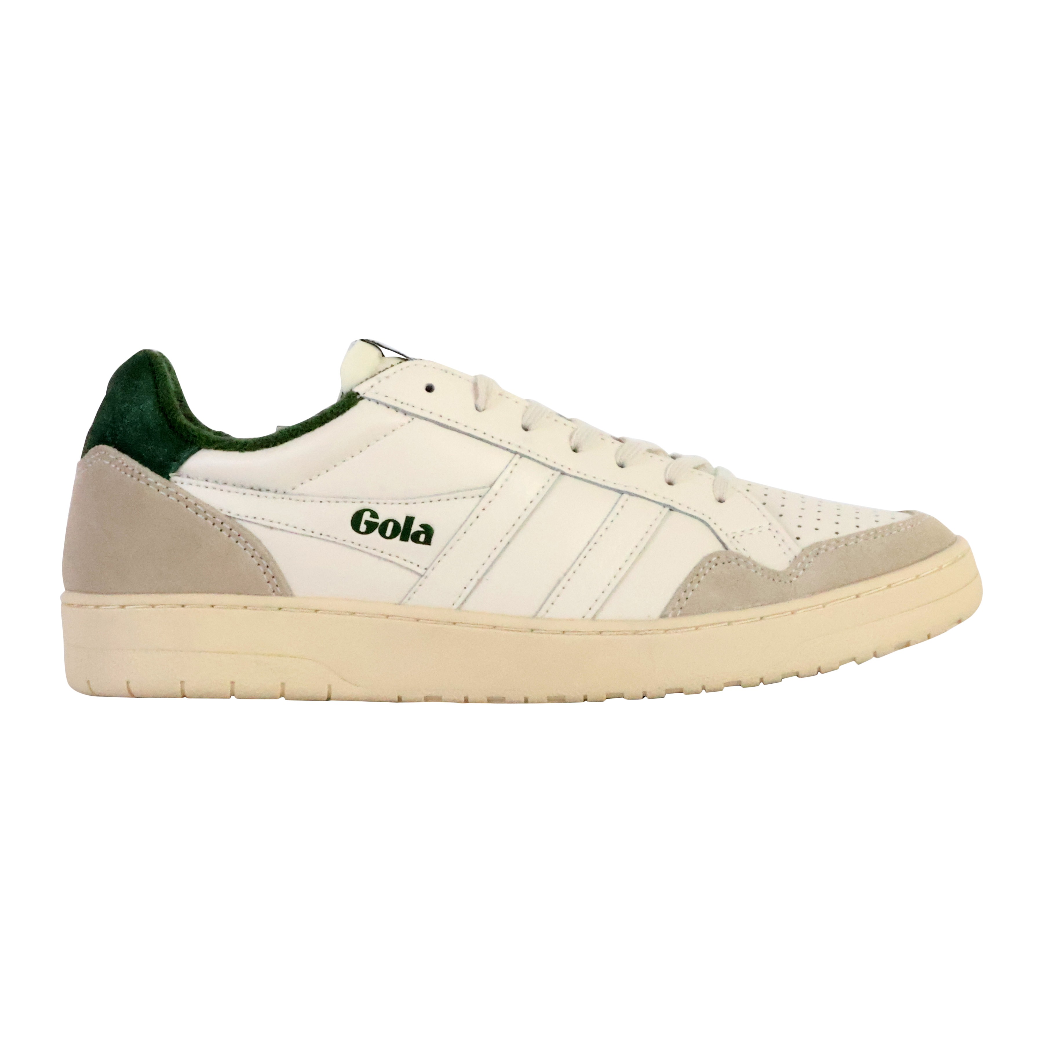 Low suede sneakers GOLA Green