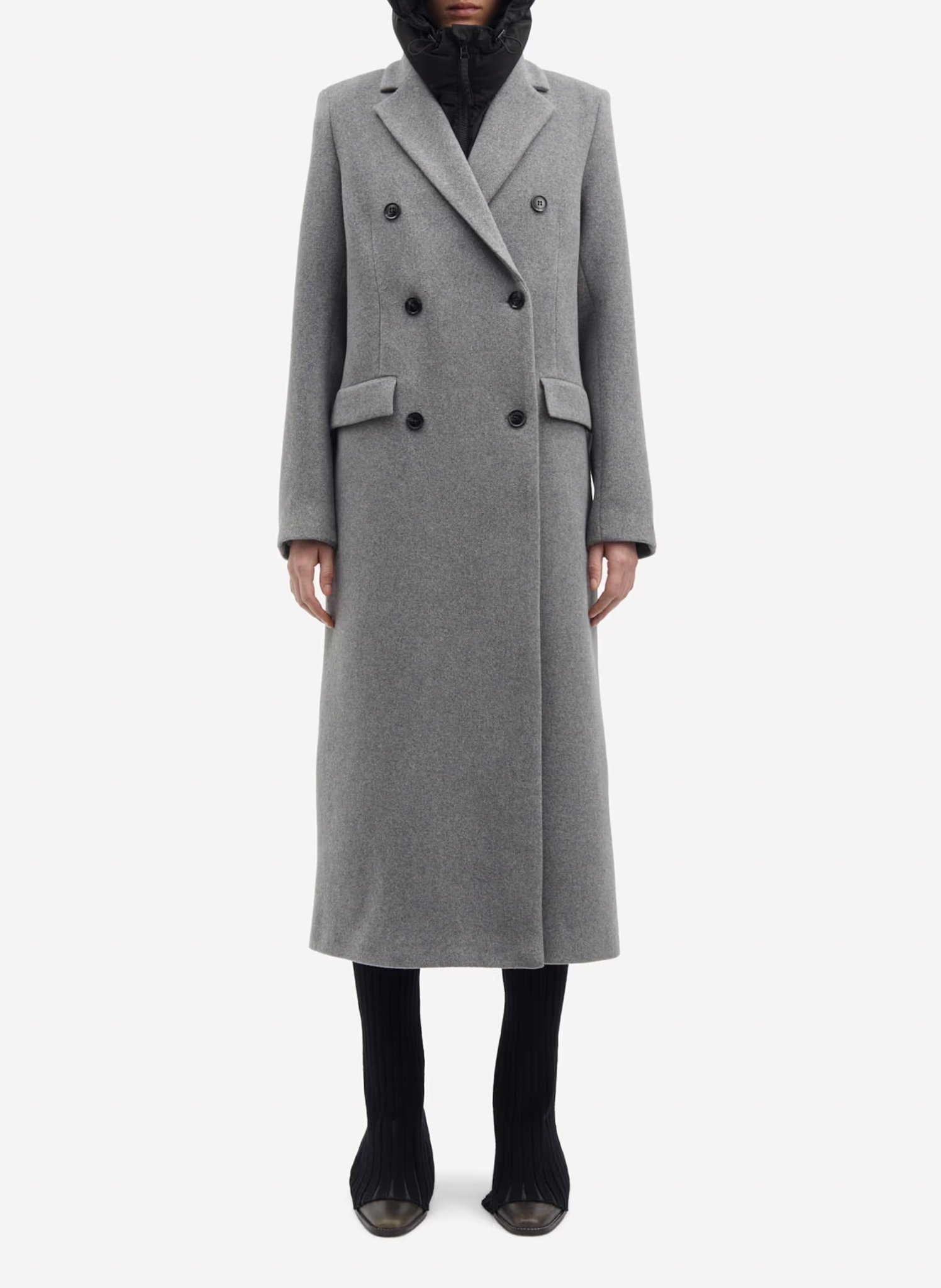 Lange jas SAMSOE SAMSOE Grijs