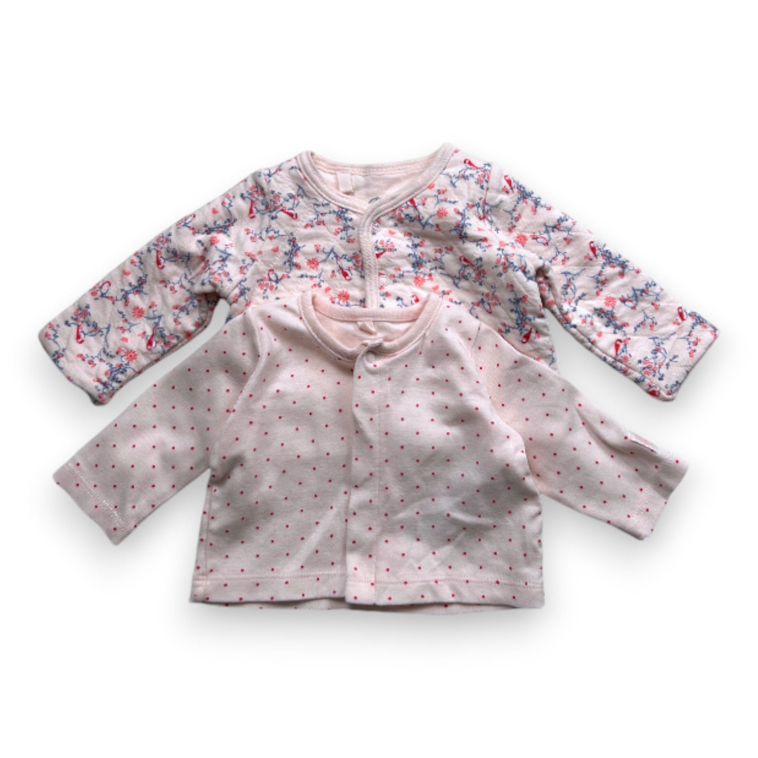 Pink baby cardigan - 1 month PETIT BATEAU - Seconde Main Pink
