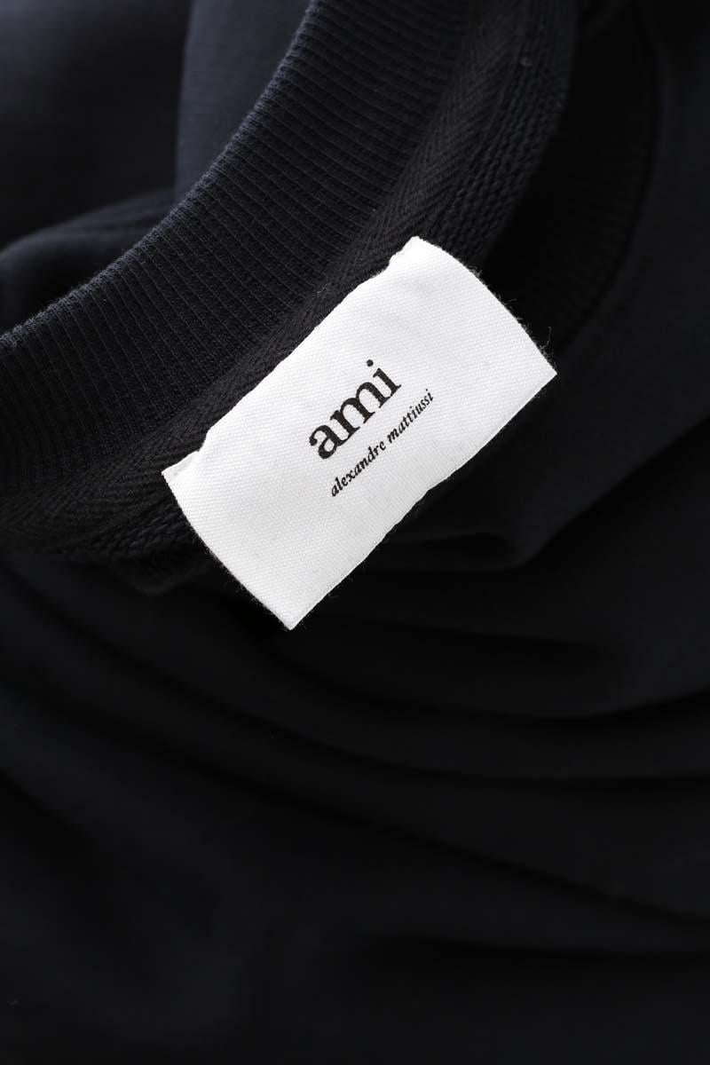 Cotton sweater AMI PARIS - Seconde Main Black