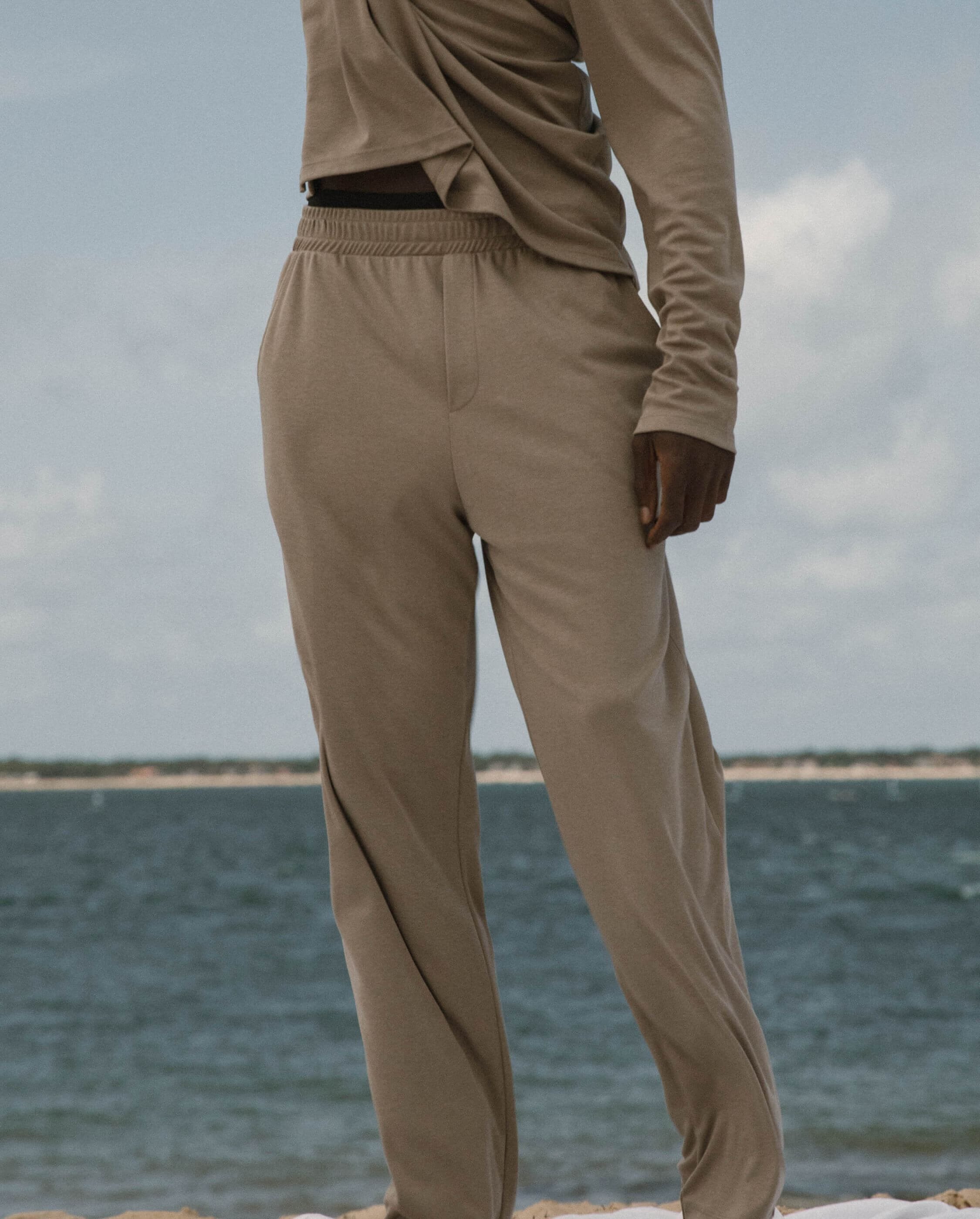 Men's pajama bottoms, latte ANGARDE Beige