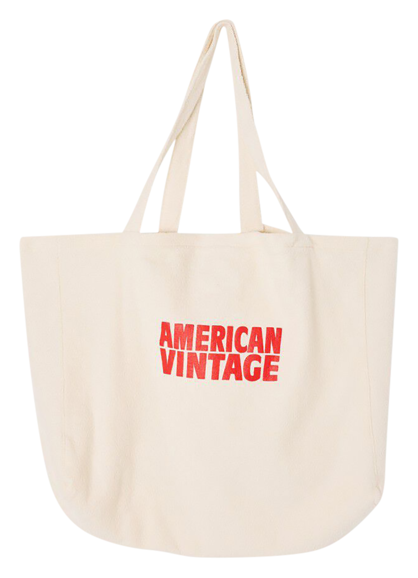 Sac cabas en coton bio AMERICAN VINTAGE Beige
