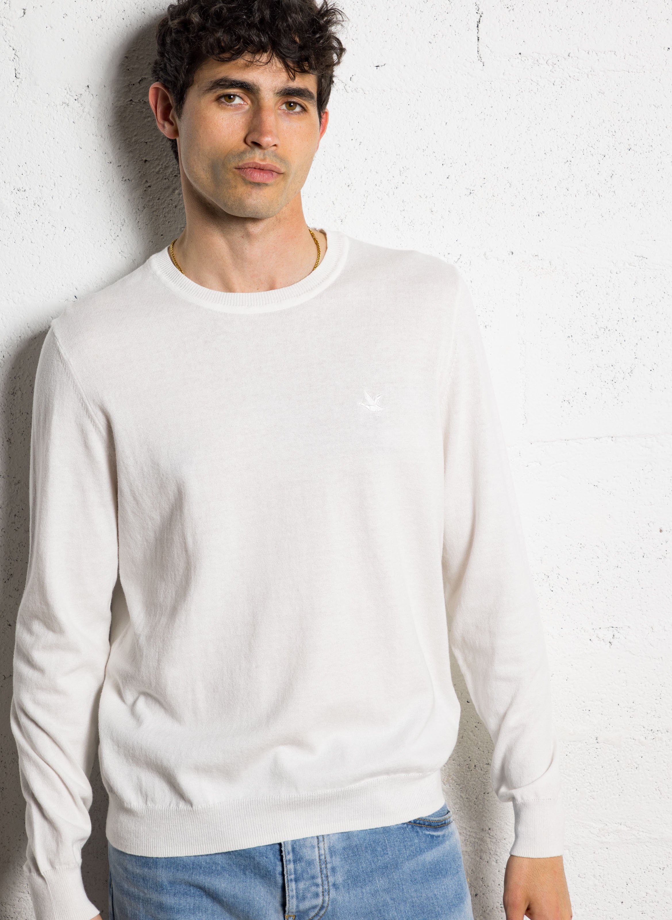 Colour block cotton sweater CHEVIGNON