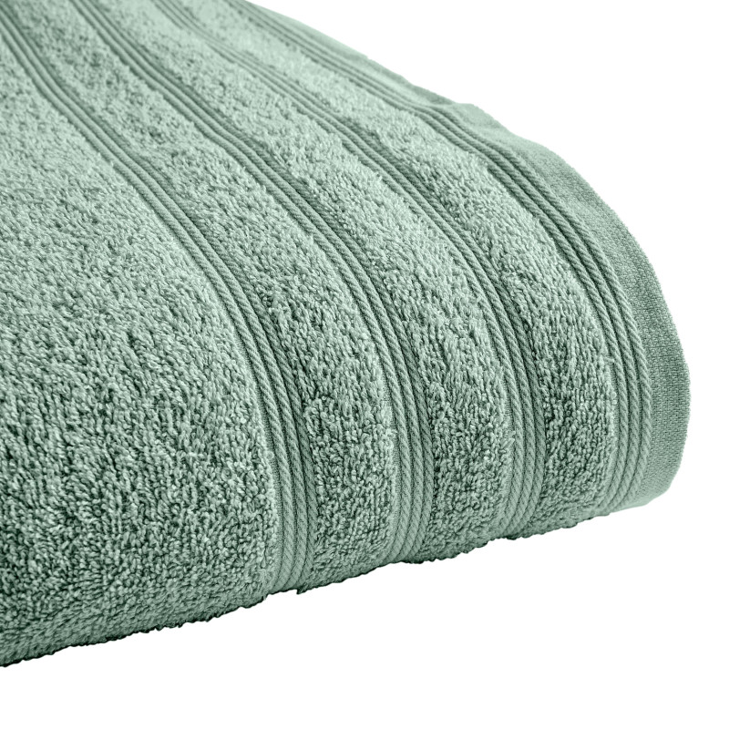 100% combed cotton bath towel COTON PUR Green