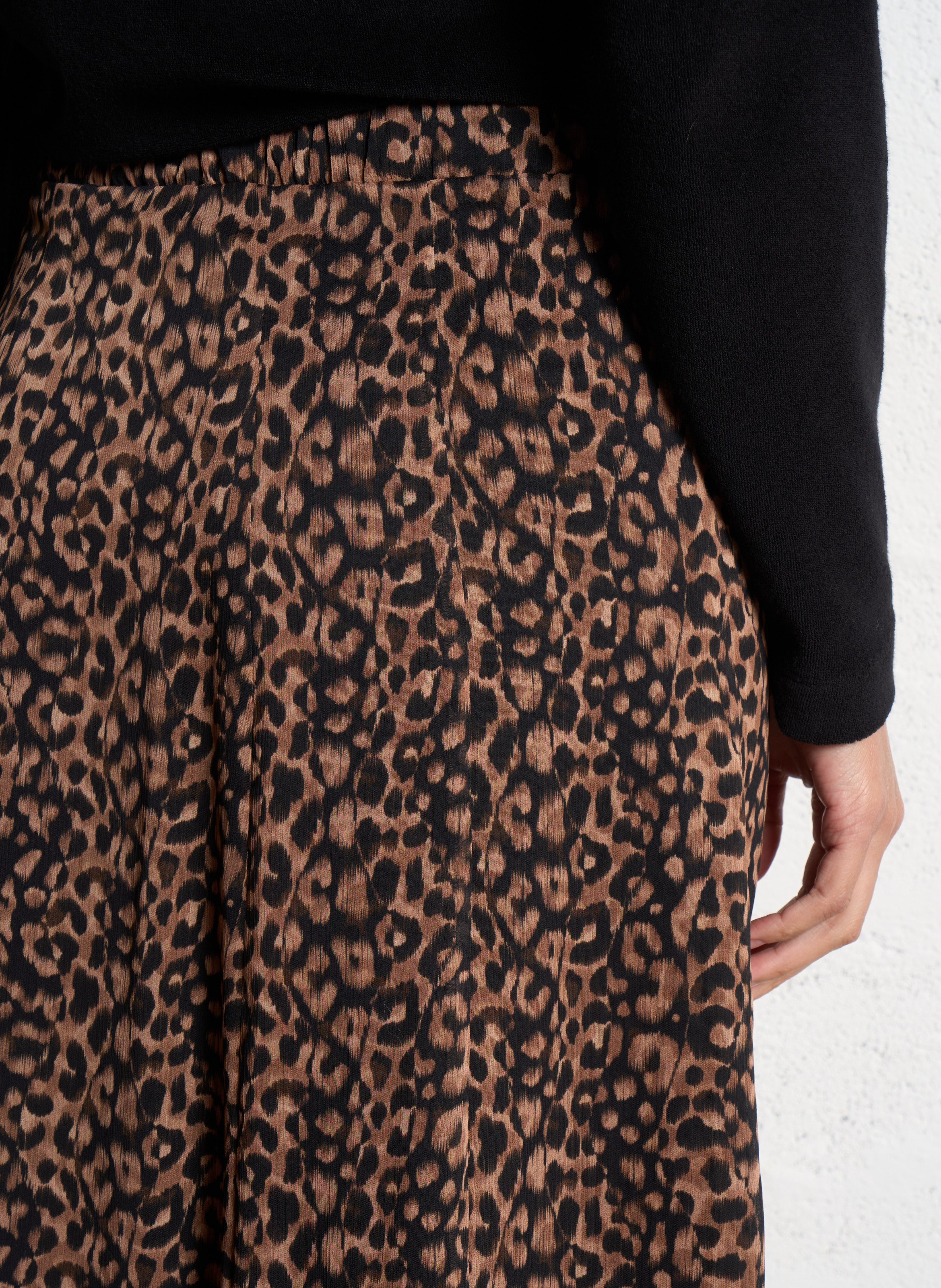 Gestreepte rok ONE STEP Zwart