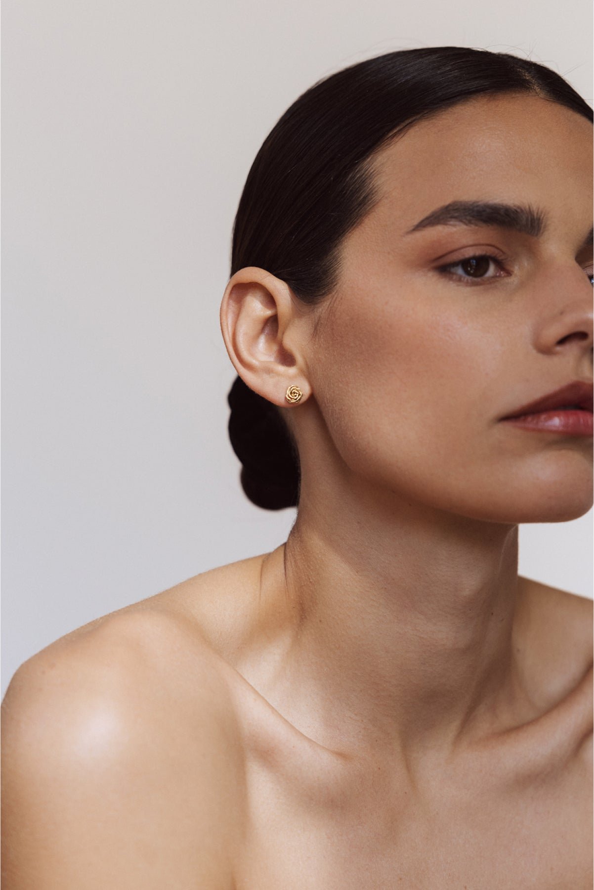 Rose gold earrings 750 YAY Golden