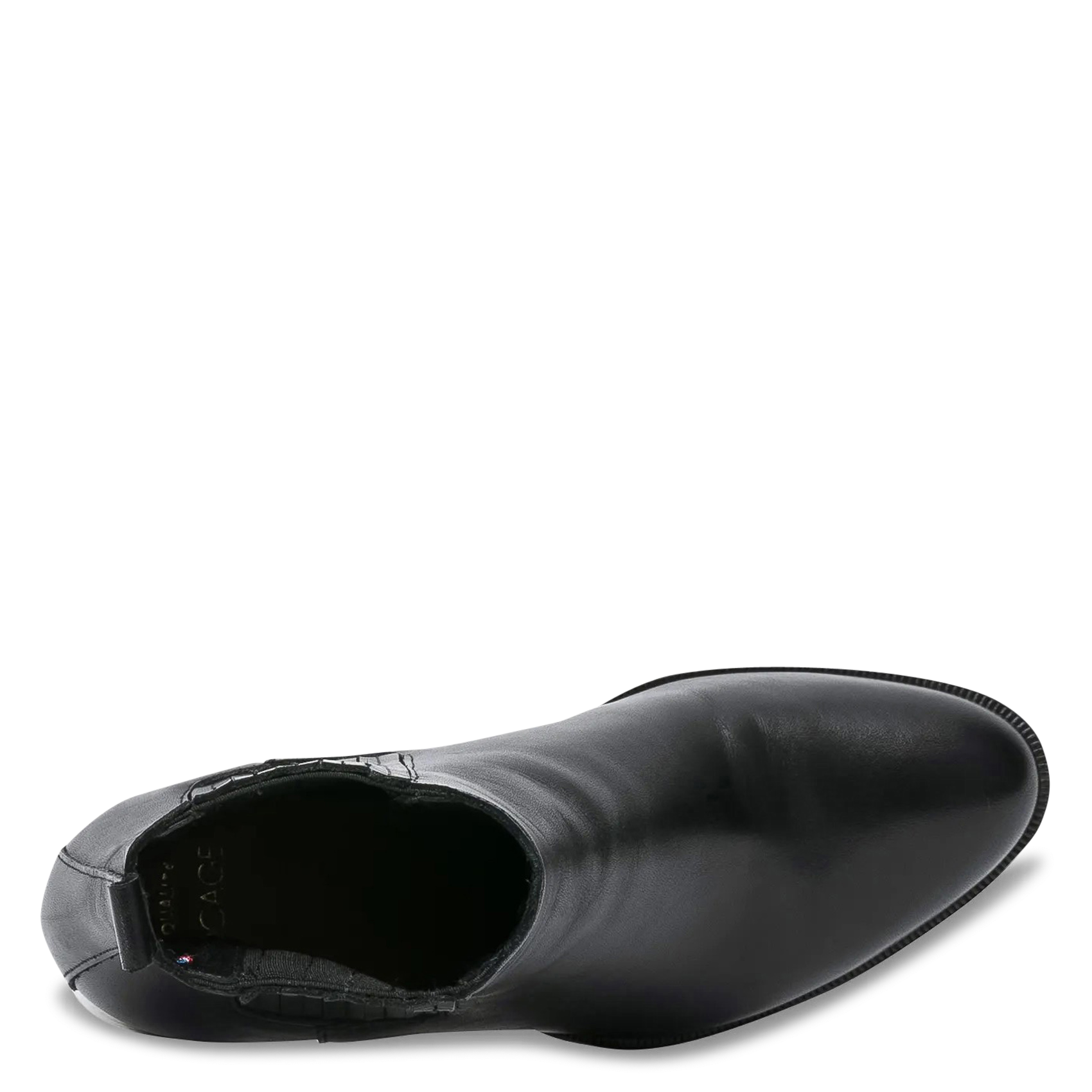 Bottines hautes unies en cuir BOCAGE Noir