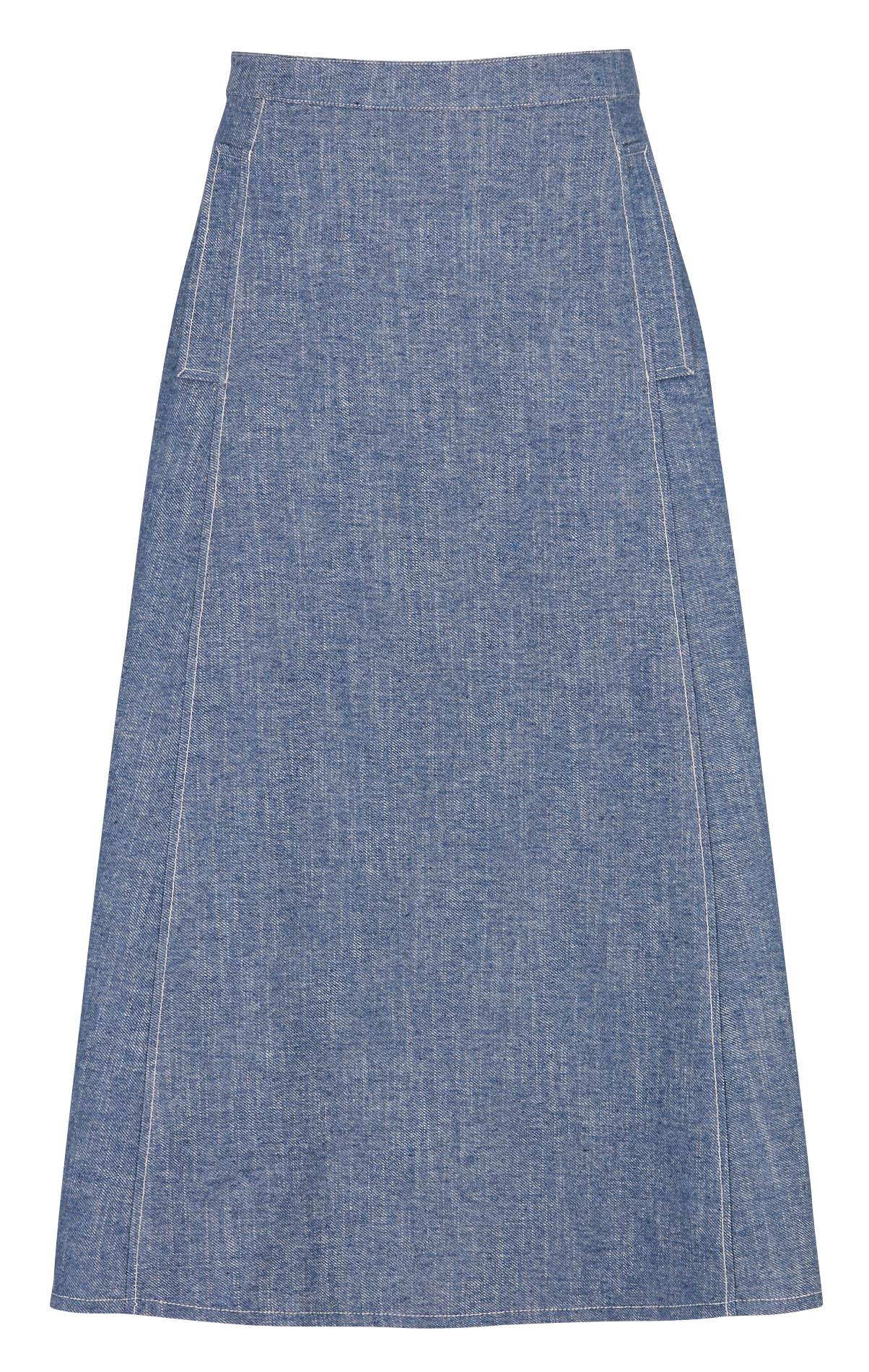 Jupe évasée en coton mélangé BENSIMON Bleu