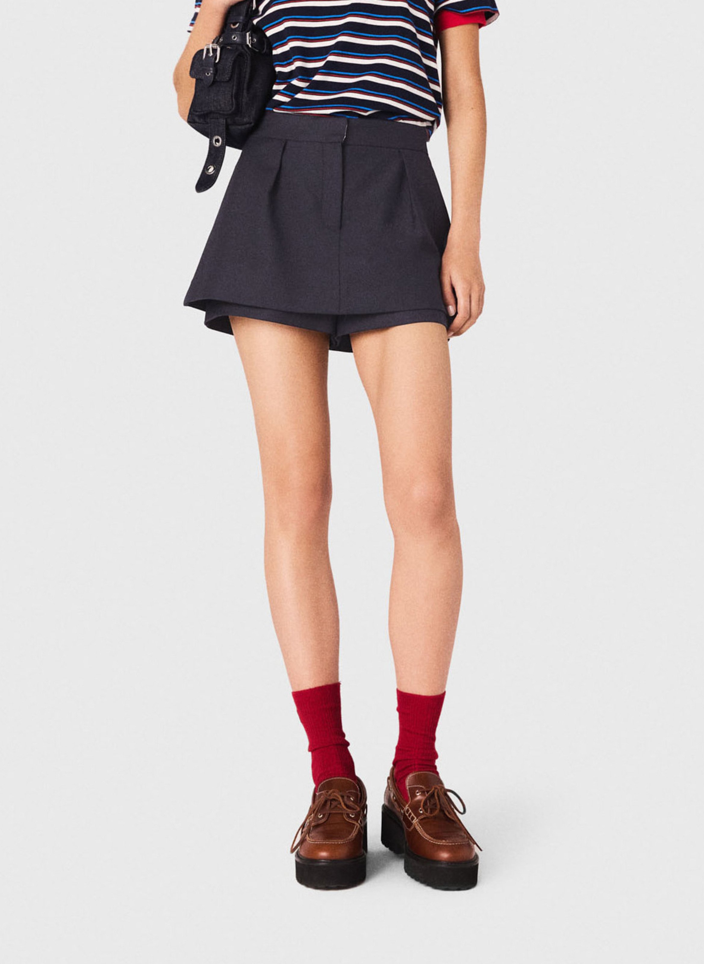 Short trompe l'oeil MAJE Bleu