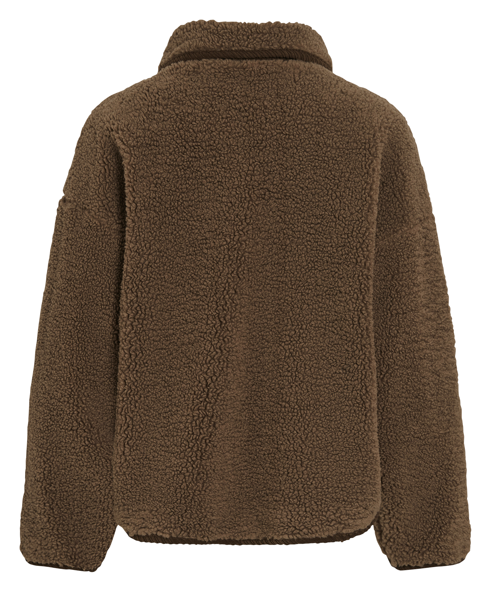 Sherpa classic-collar jacket VILA Brown