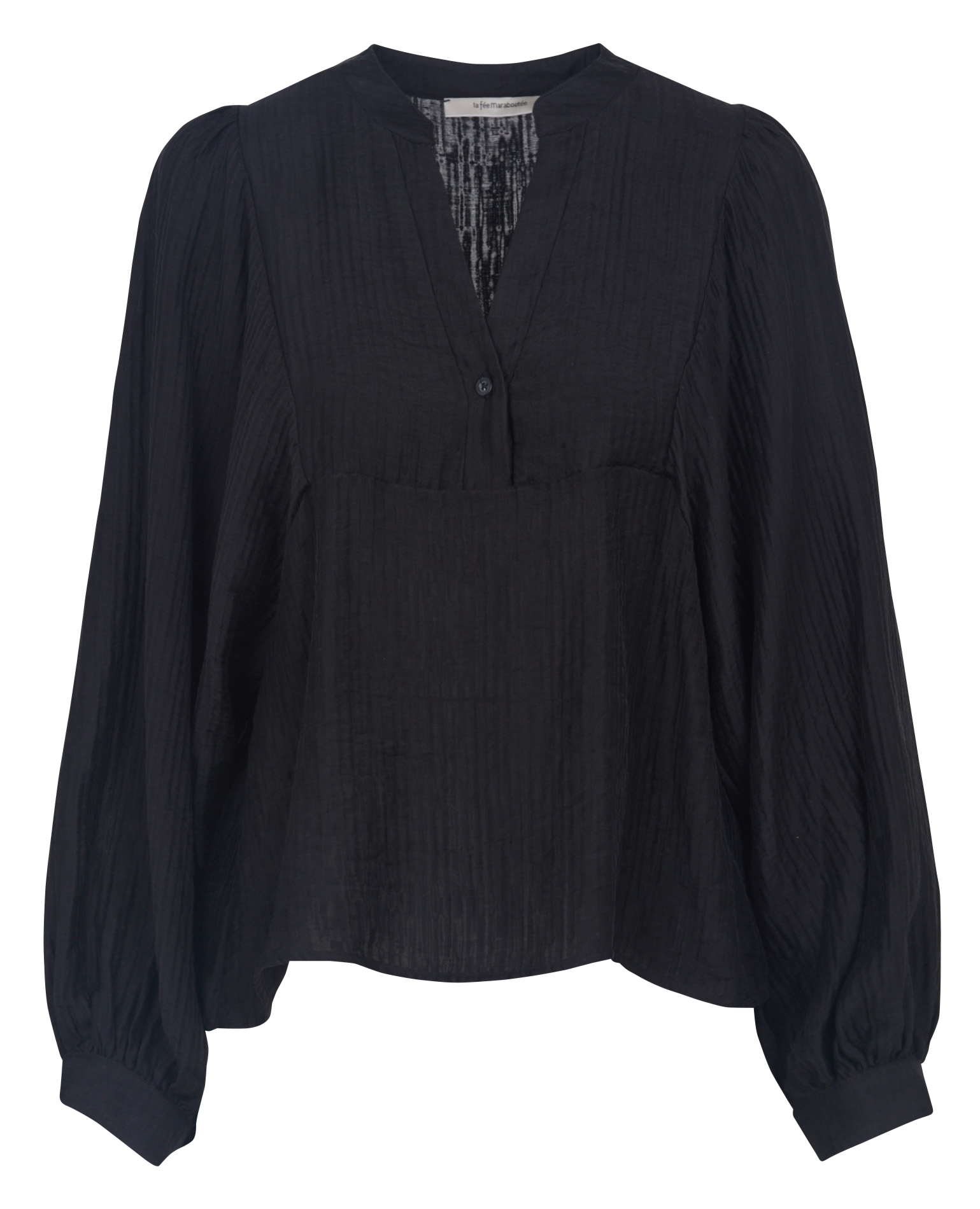 Oversized turtleneck top LA FEE MARABOUTEE Black