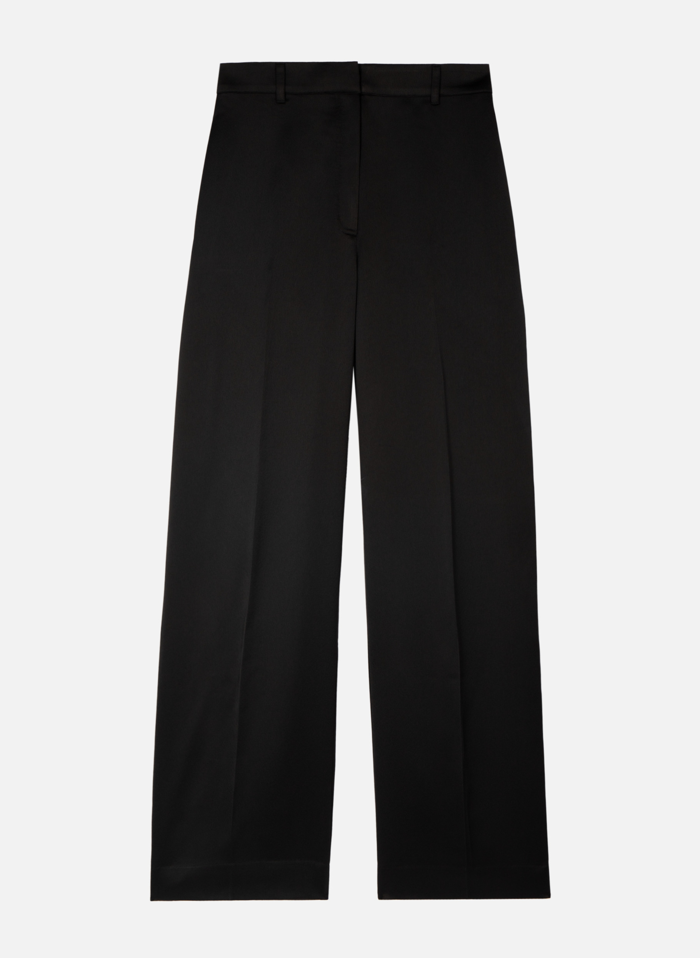 Wide-leg satin pants THE KOOPLES Black