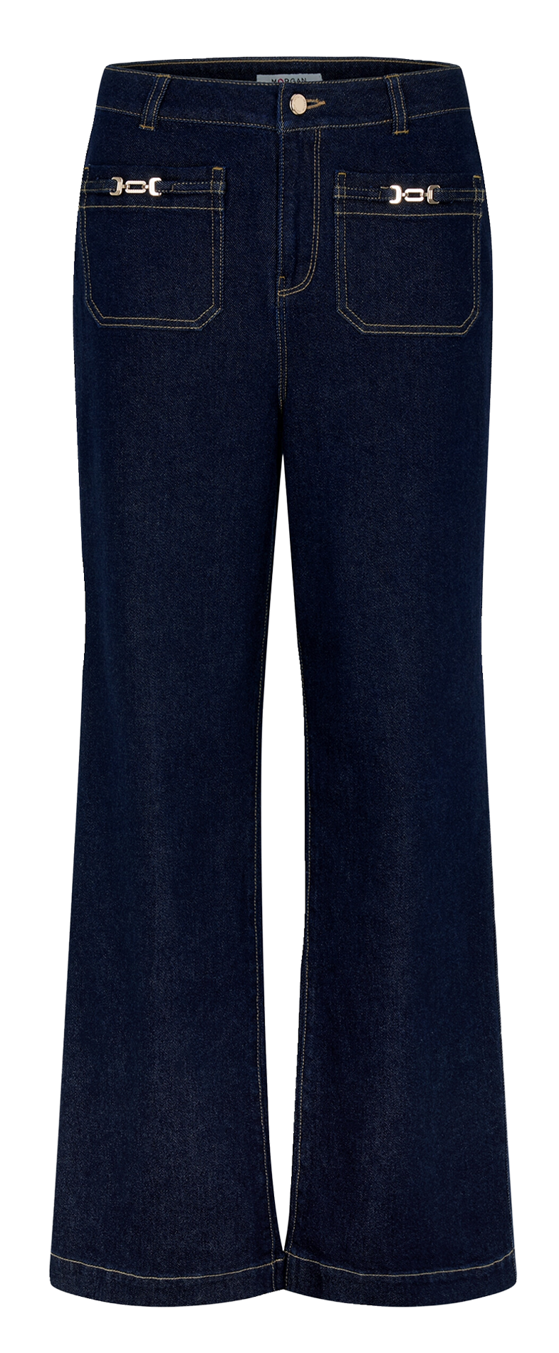 Jean large brut à ornements MORGAN Bleu