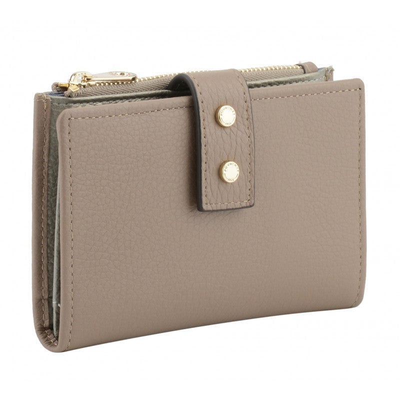 Grained calfskin wallet POURCHET Brown