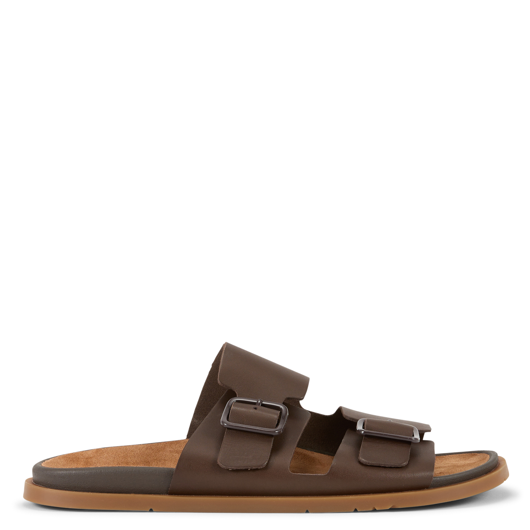 Sandali piatti in pelle CAMPER Marrone