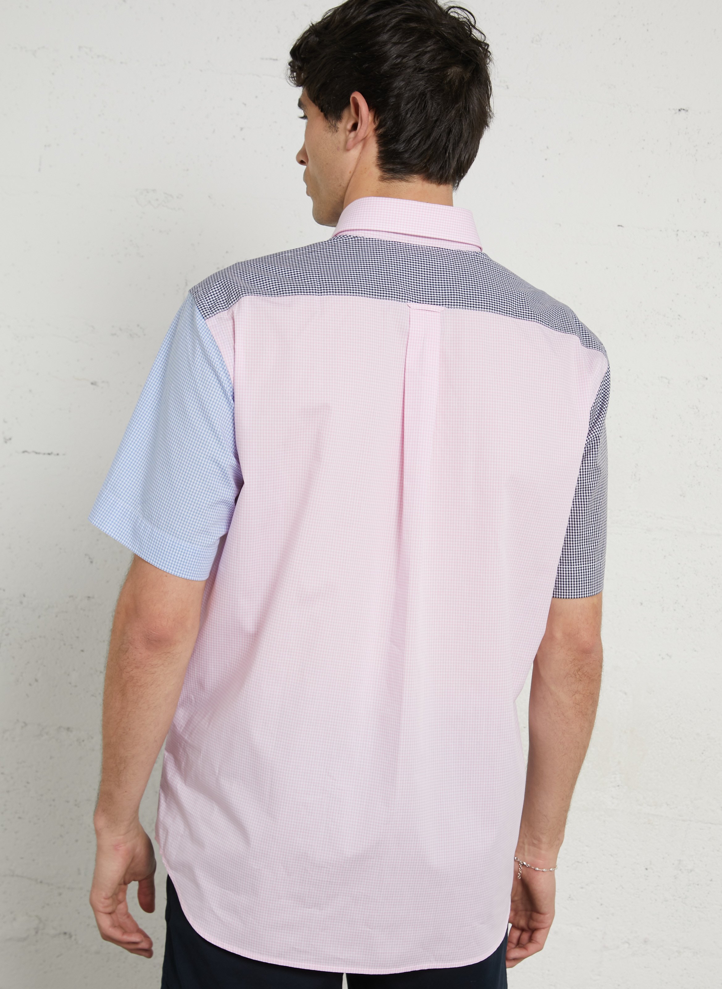 Chemise droite en coton EDEN PARK Bleu