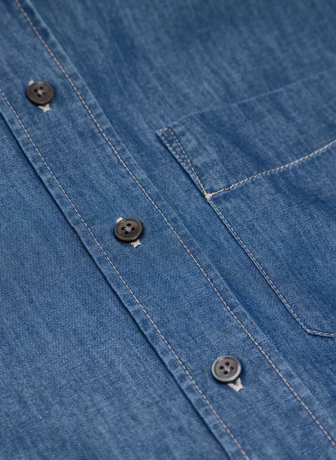 Chemise col classique en coton CLOSED Bleu