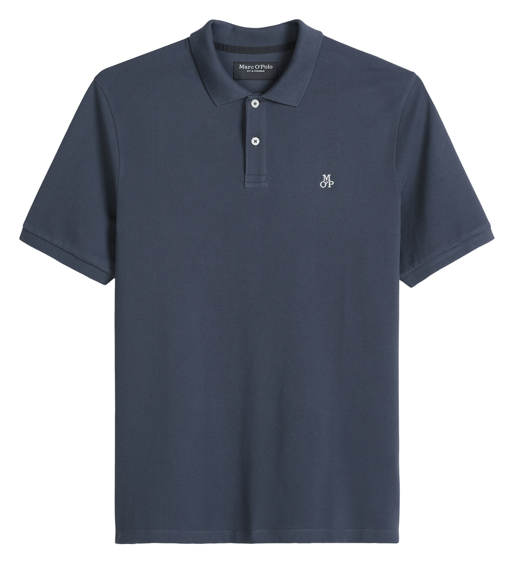 Straight cotton polo shirt MARC O'POLO Blue