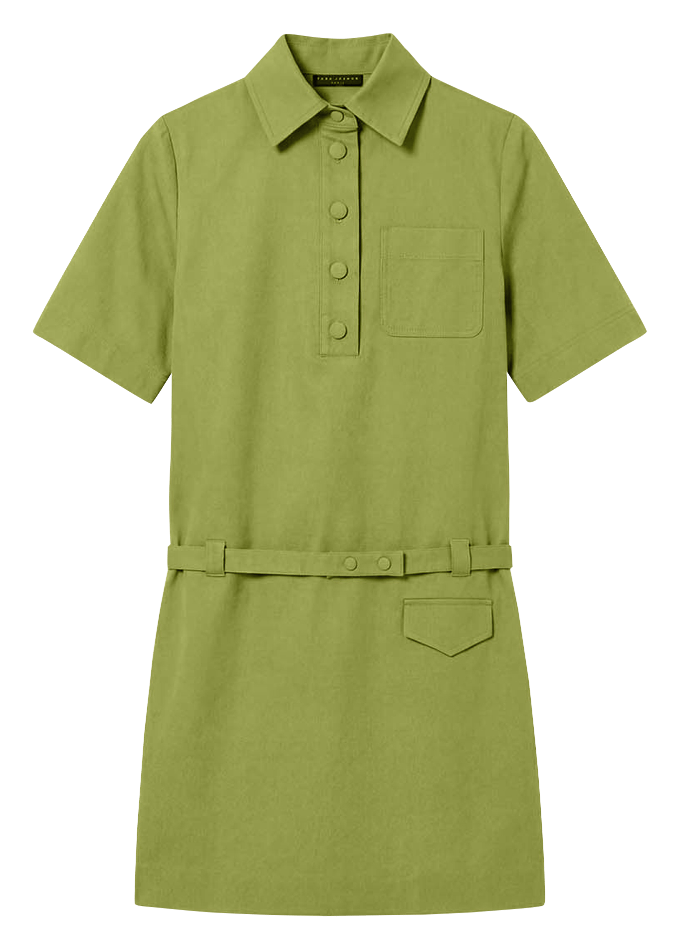 Ausgestelltes Baumwoll-Kurzkleid mit klassischem Kragen TARA JARMON