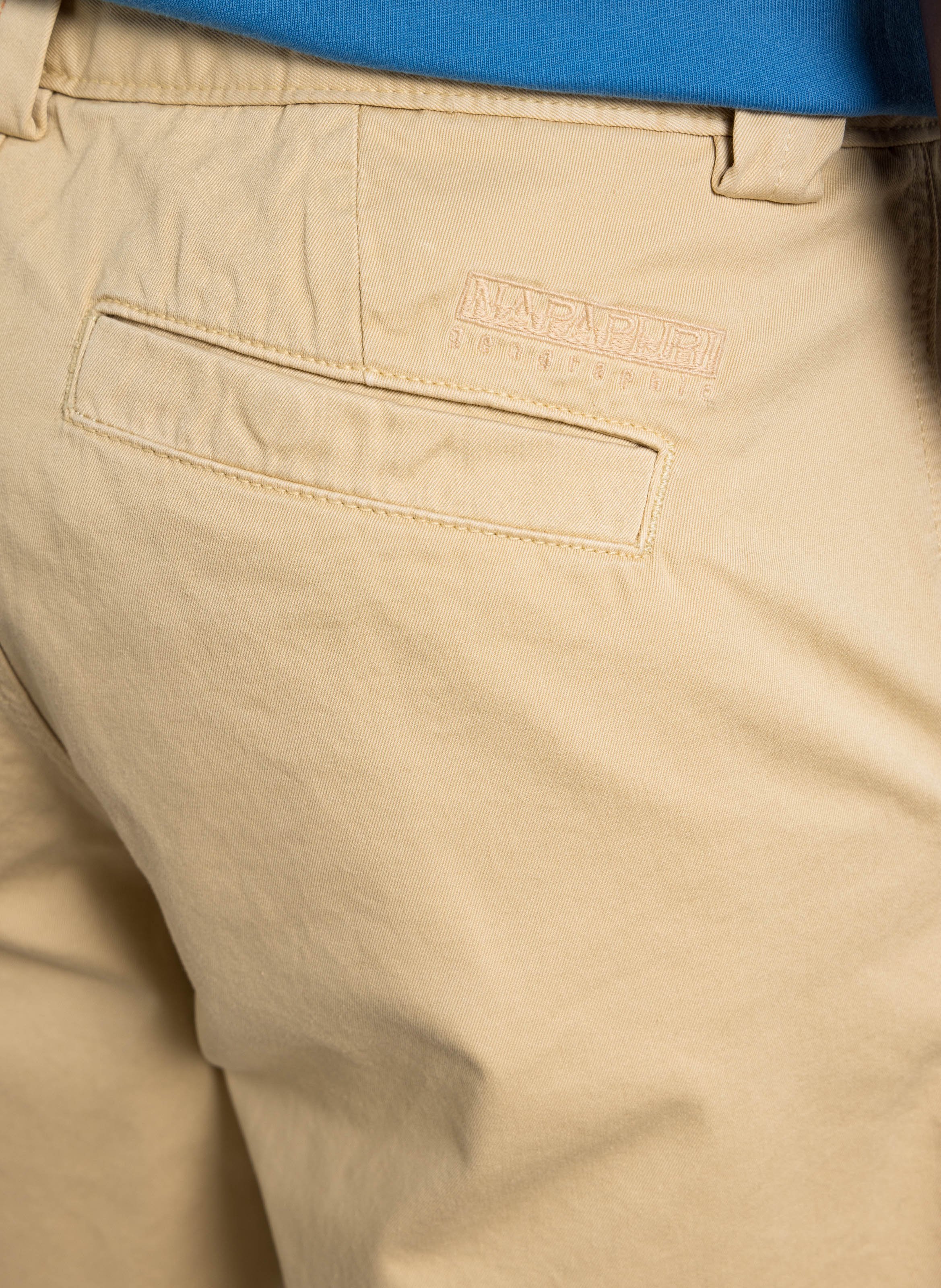 Short droit en coton NAPAPIJRI Beige