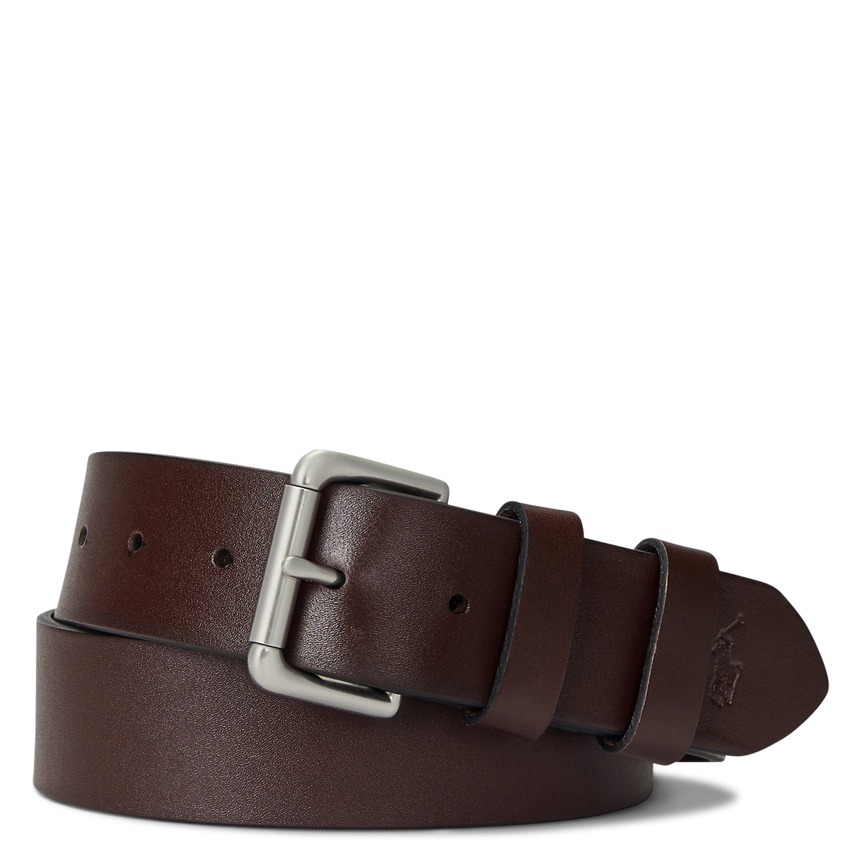 Einfarbiger Ledergürtel POLO RALPH LAUREN