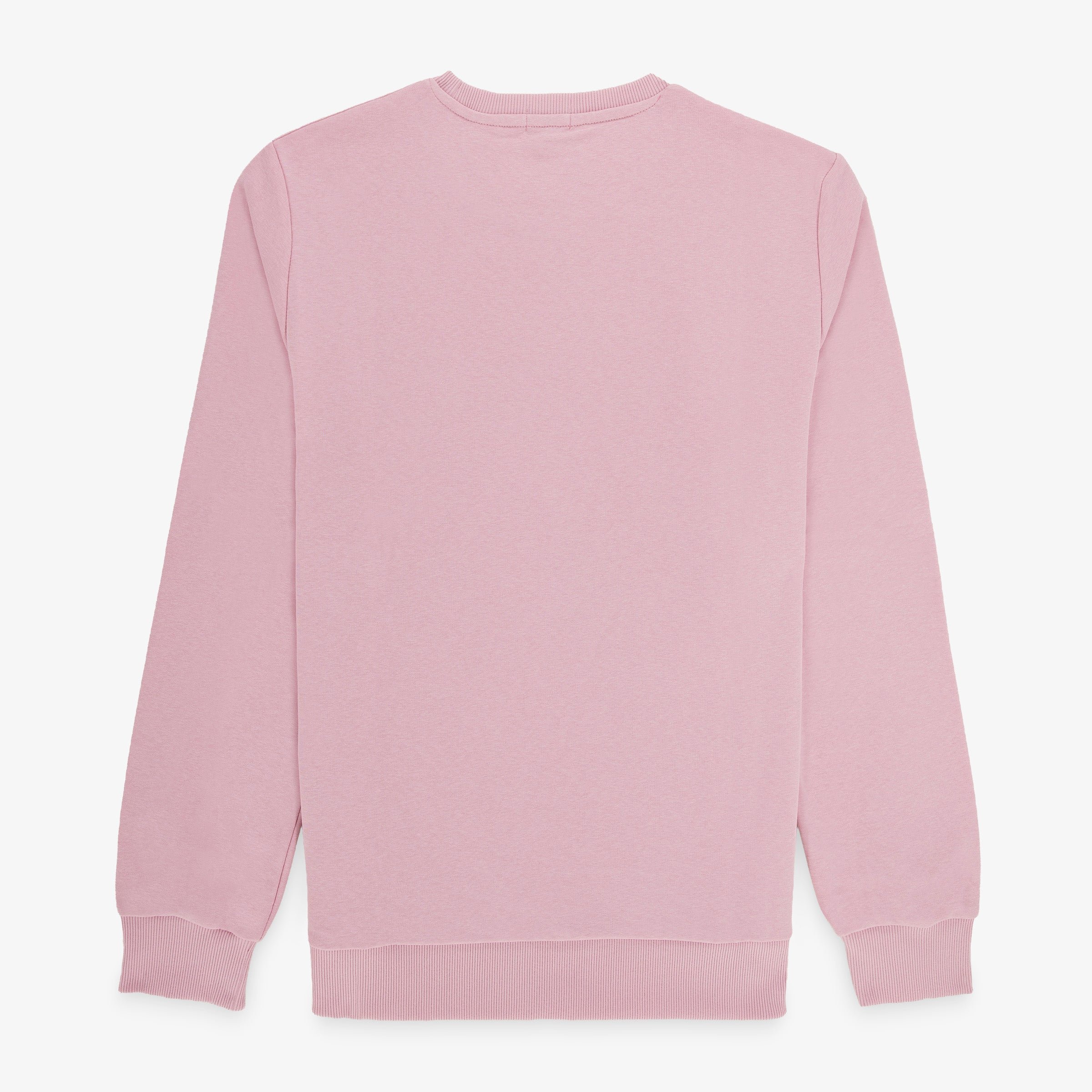 Round neck sweatshirt in cotton fleece. SERGE BLANCO Pink