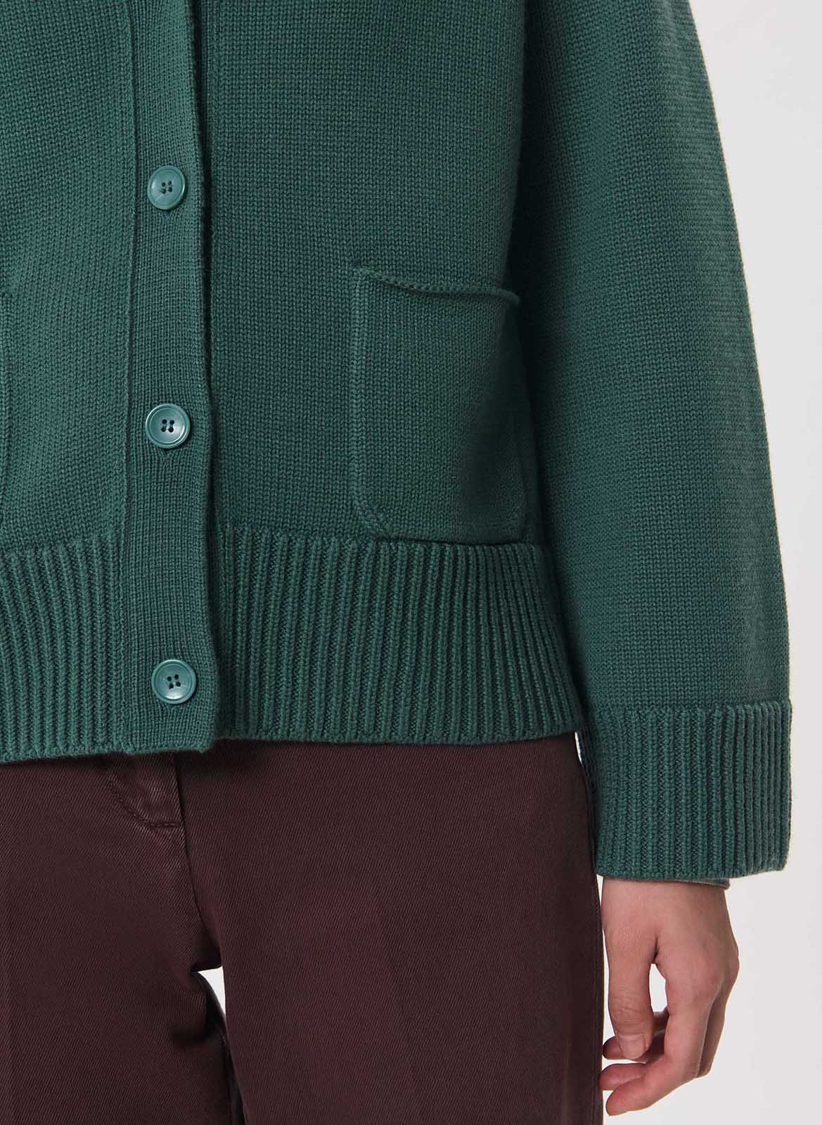 V-neck cardigan | Green TARA JARMON Women