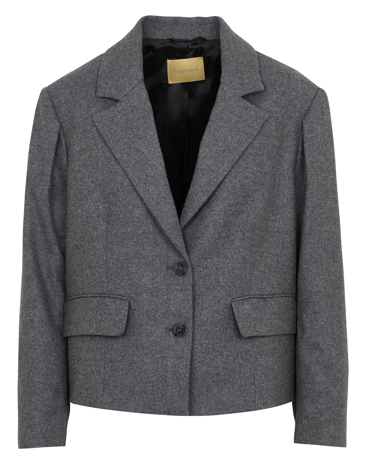 Veste droite en laine mélangée MOMONI Gris