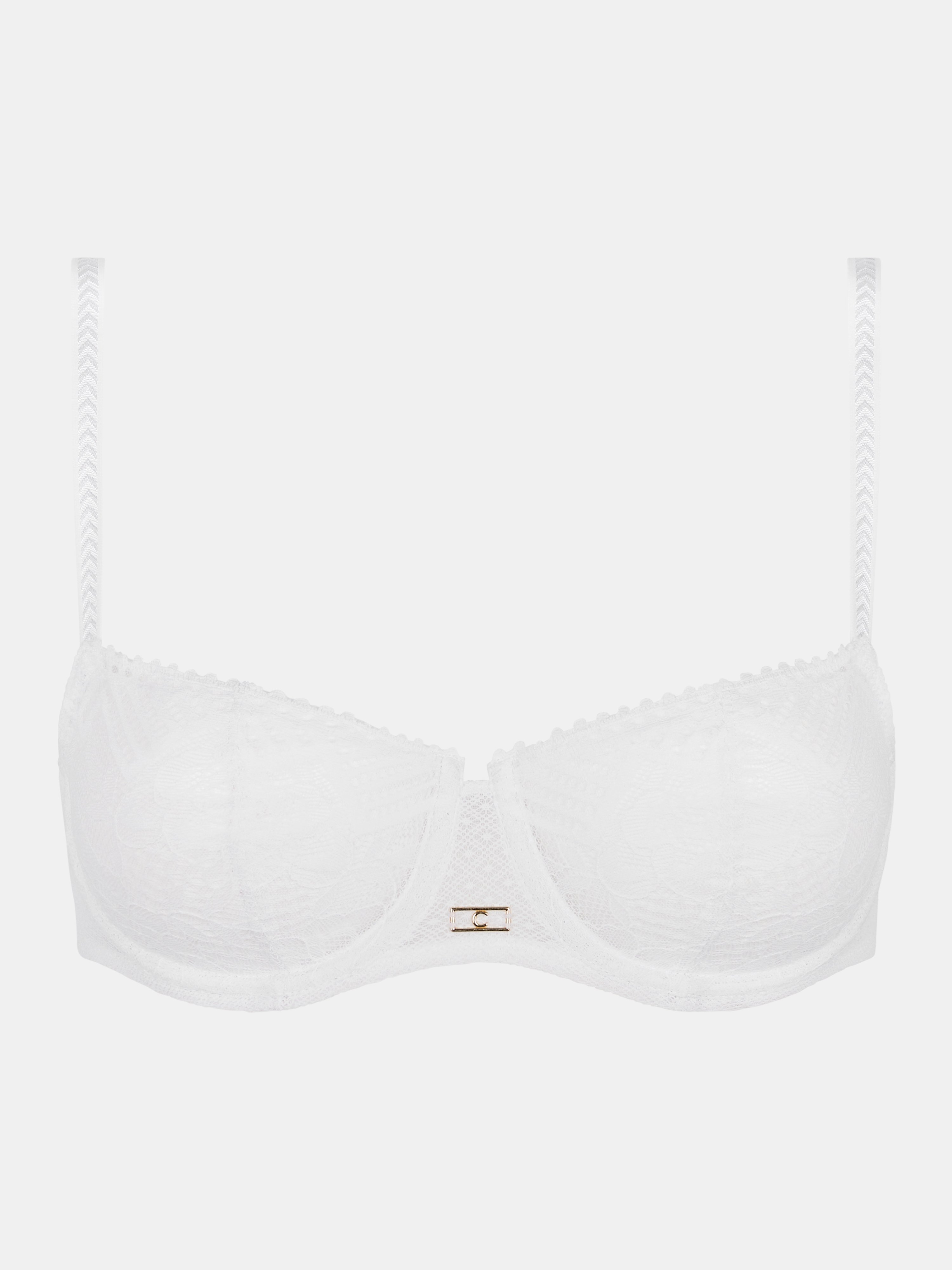Lace demi-cup bra CHANTELLE White