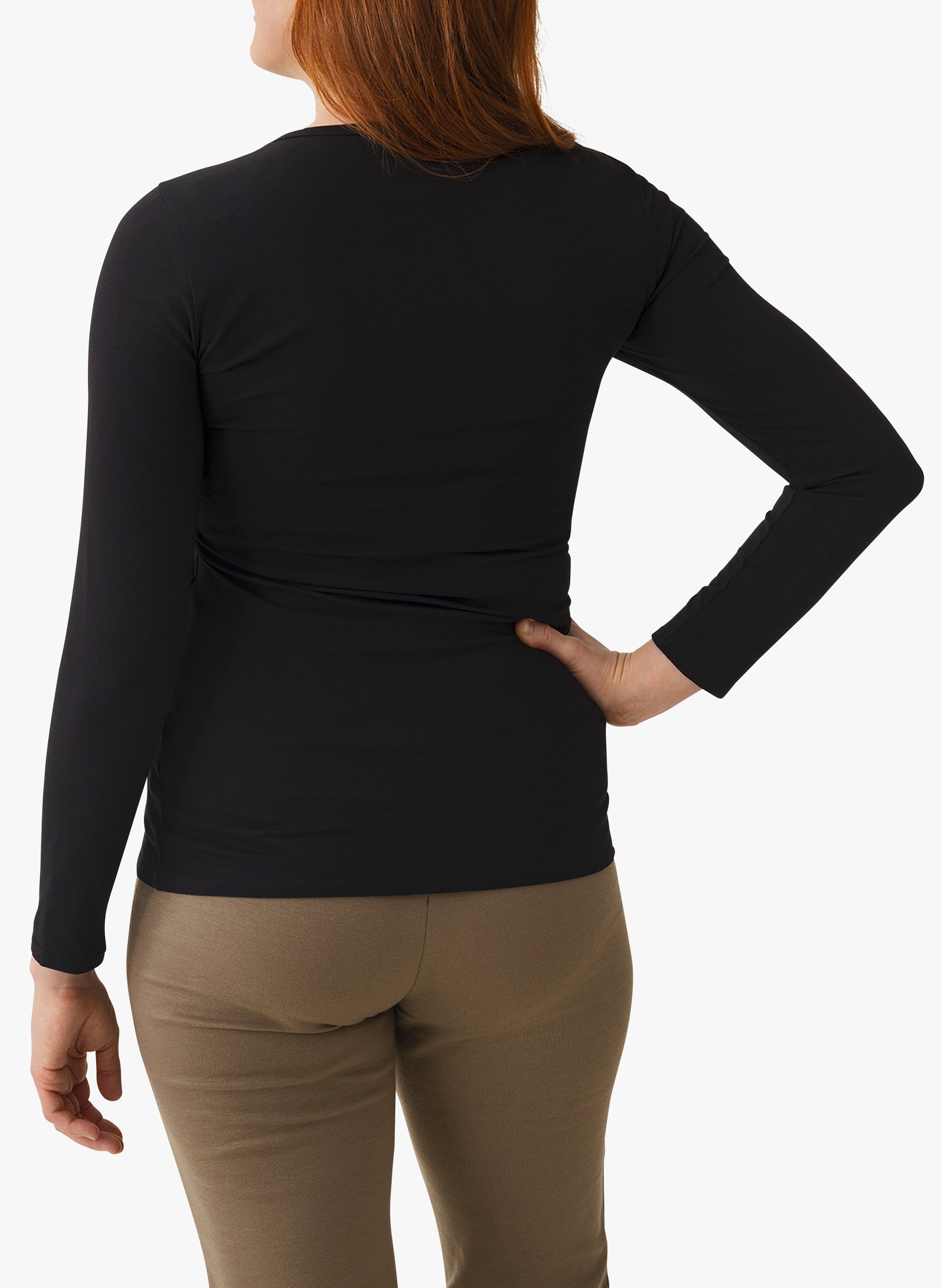 T-shirt de grossesse en coton biologique BOOB Noir