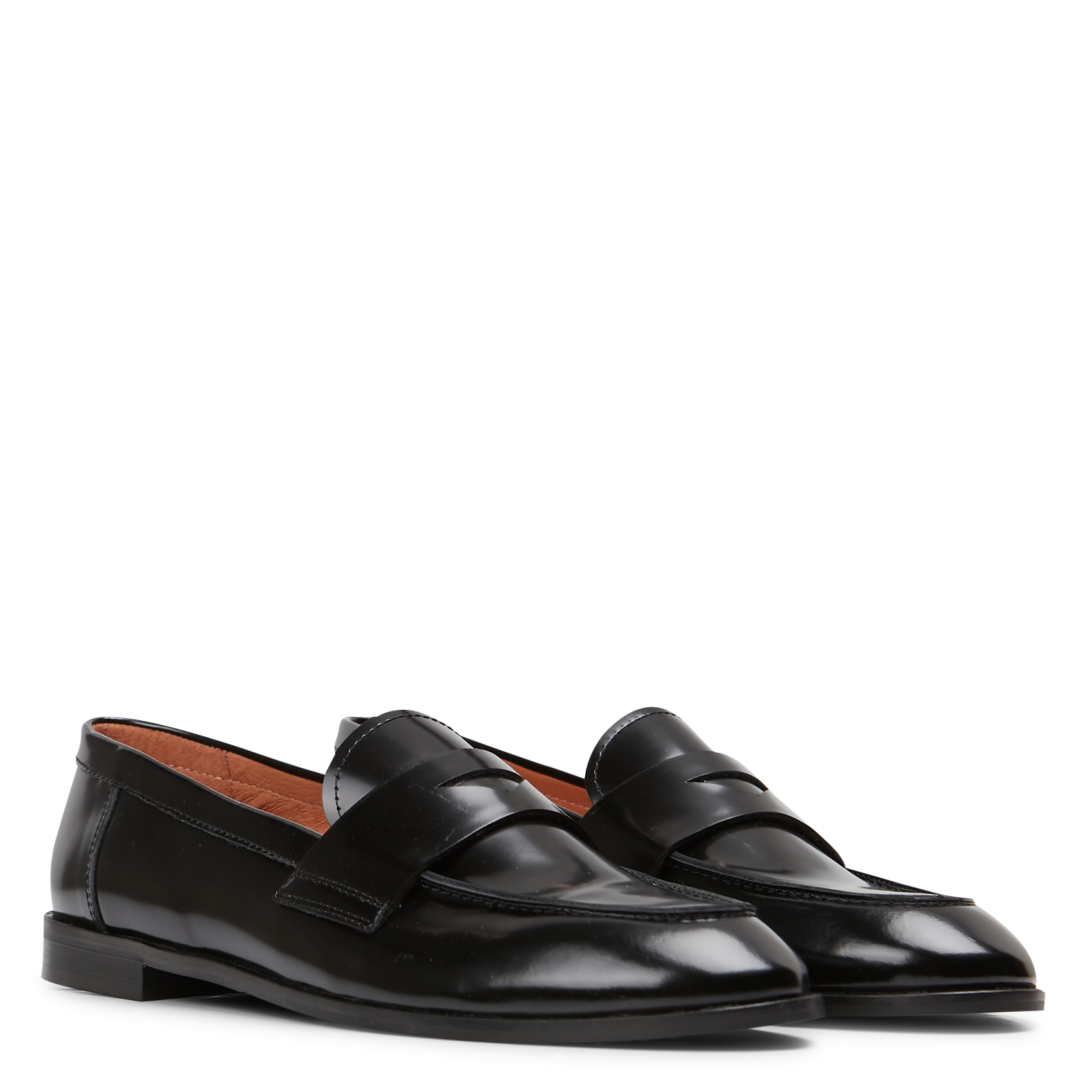 Leather moccasins JONAK Black