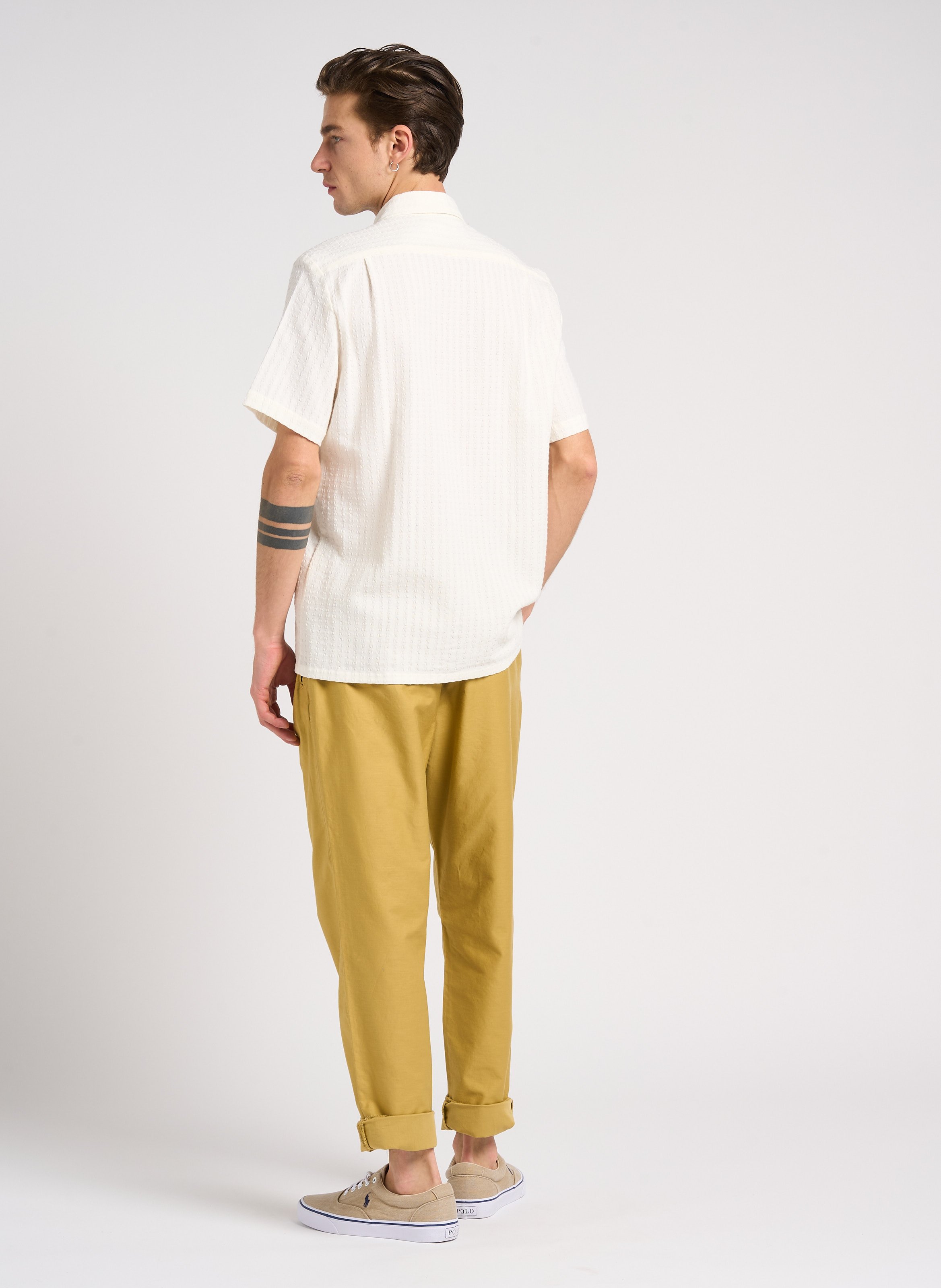 Straight-leg cotton pants PAUL SMITH Khaki