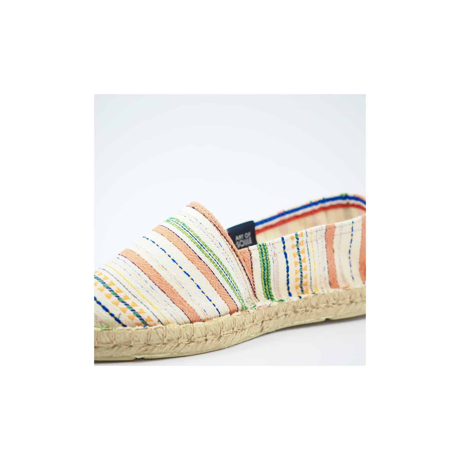 Striped espadrilles Beige