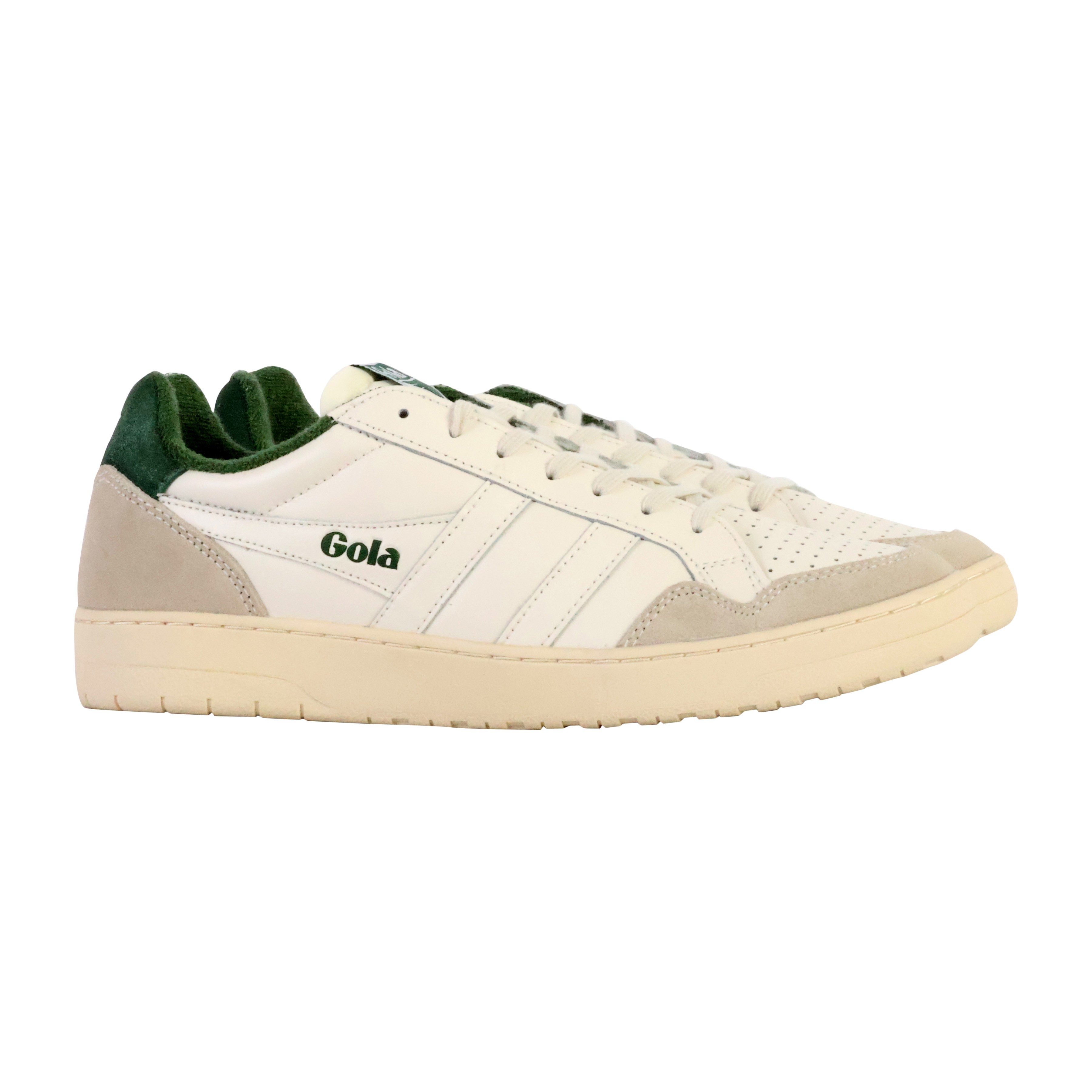 Low suede sneakers GOLA Green