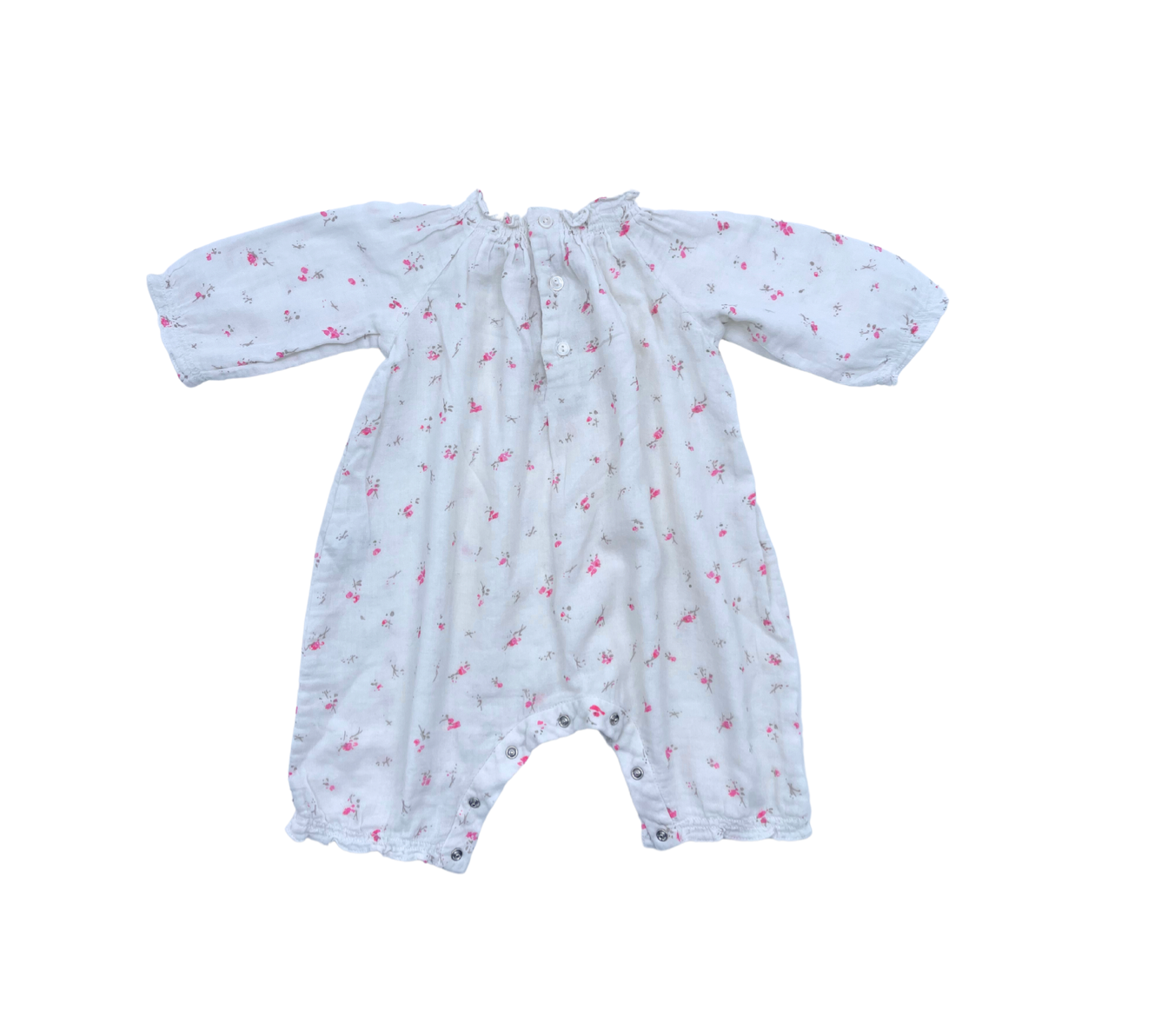 White baby romper - 12 months BONPOINT - Seconde Main White