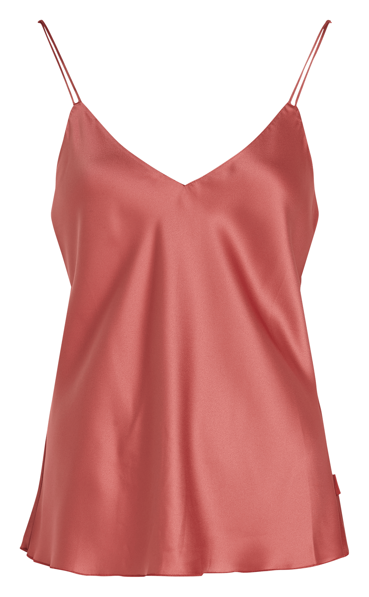 Satin V-neck tank top CALVIN KLEIN UNDERWEAR Red