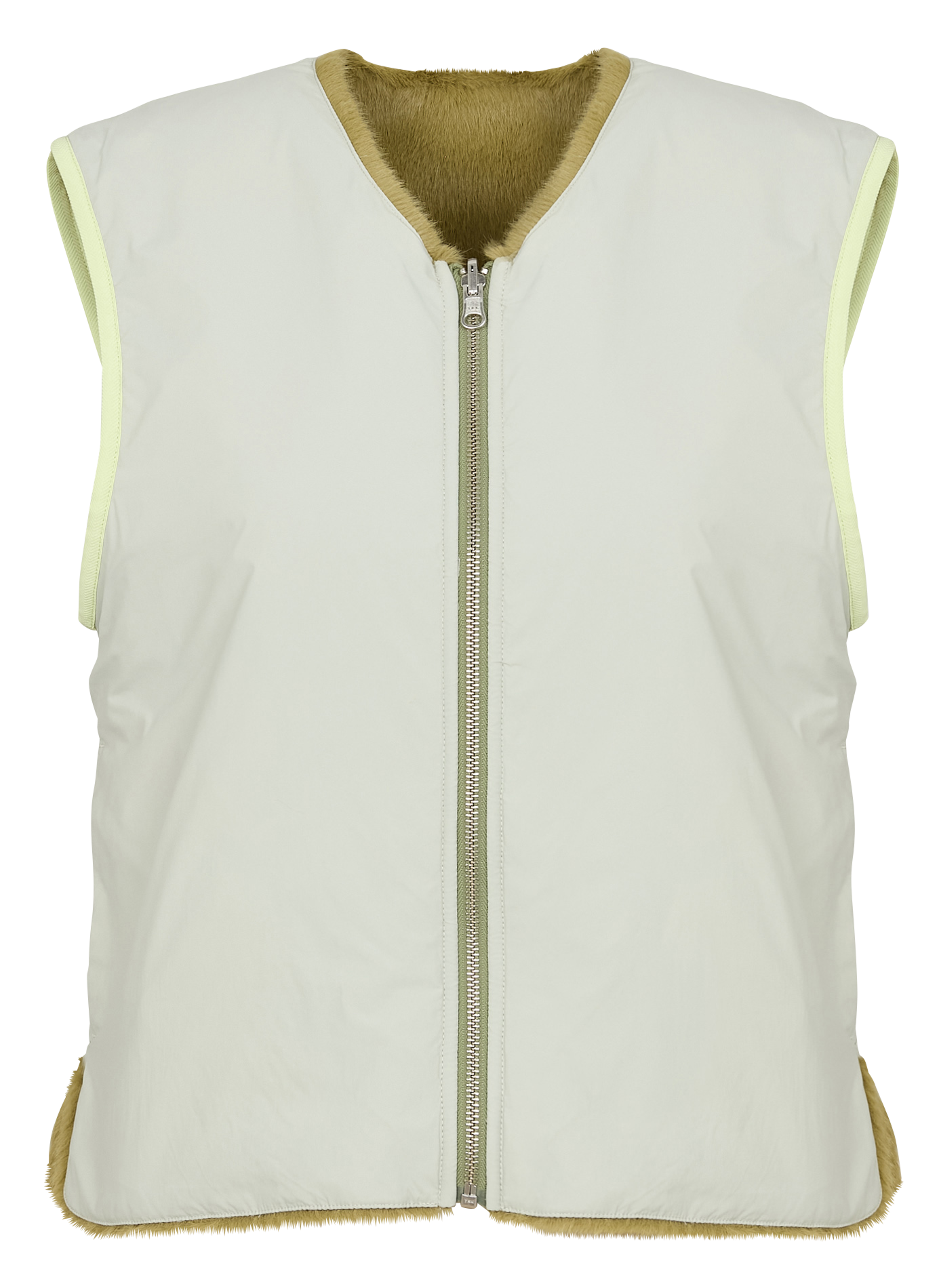 Ärmellose Wendeweste Grun