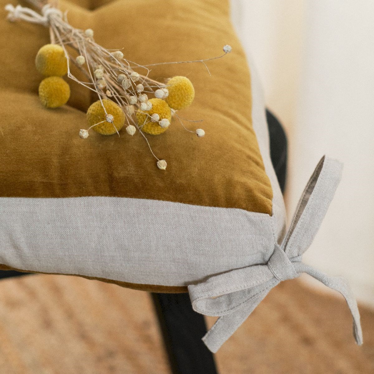 Cotton chair pad TODAY LINGE DE MAISON Brown