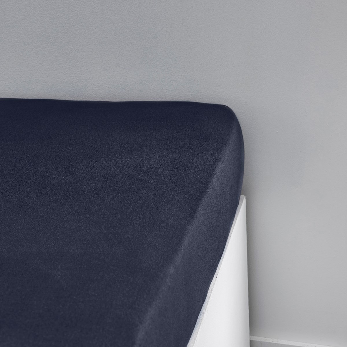 Stretch cotton fitted sheet TODAY LINGE DE MAISON Blue