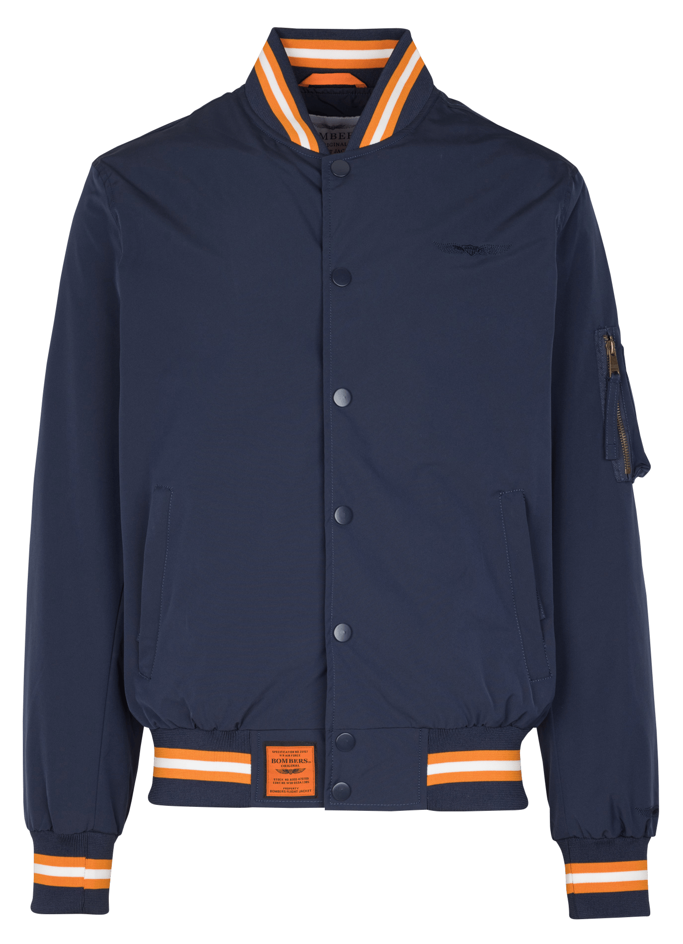 Gerader Blouson Blau