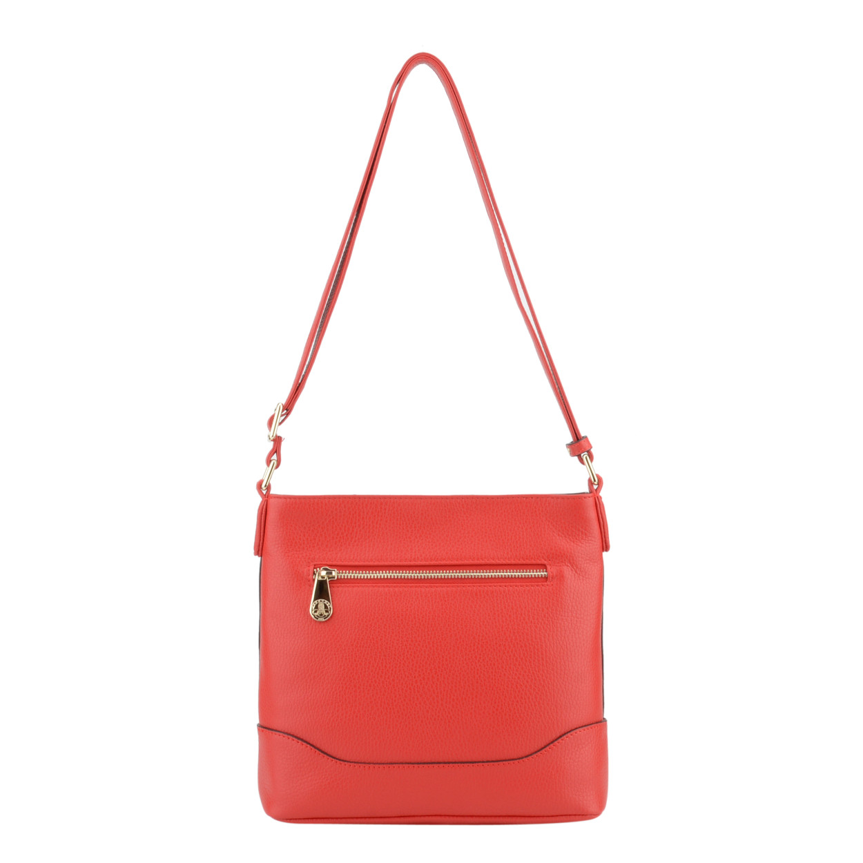 Red crossbody bag POURCHET Red